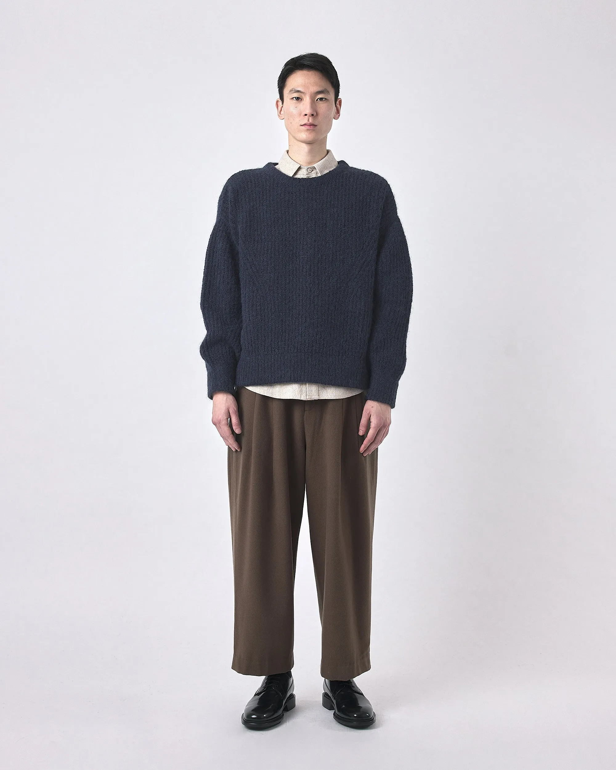 Brushed Airy Pullover - FW23 - Navy sold by 7115 by Szeki