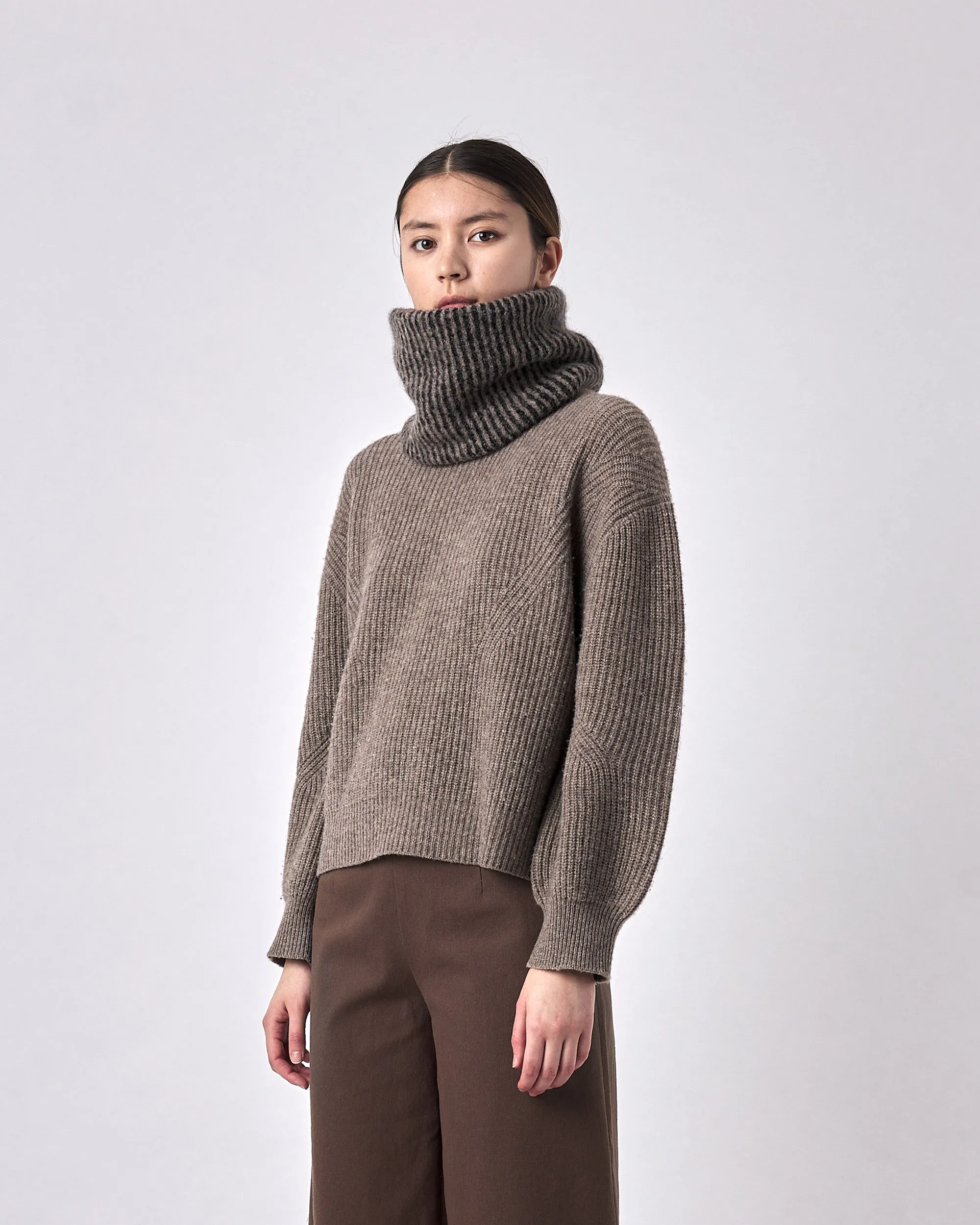 Alpaca Striped Ring Scarf - FW23 - Color Options sold by 7115 by Szeki product image thumbnail 4