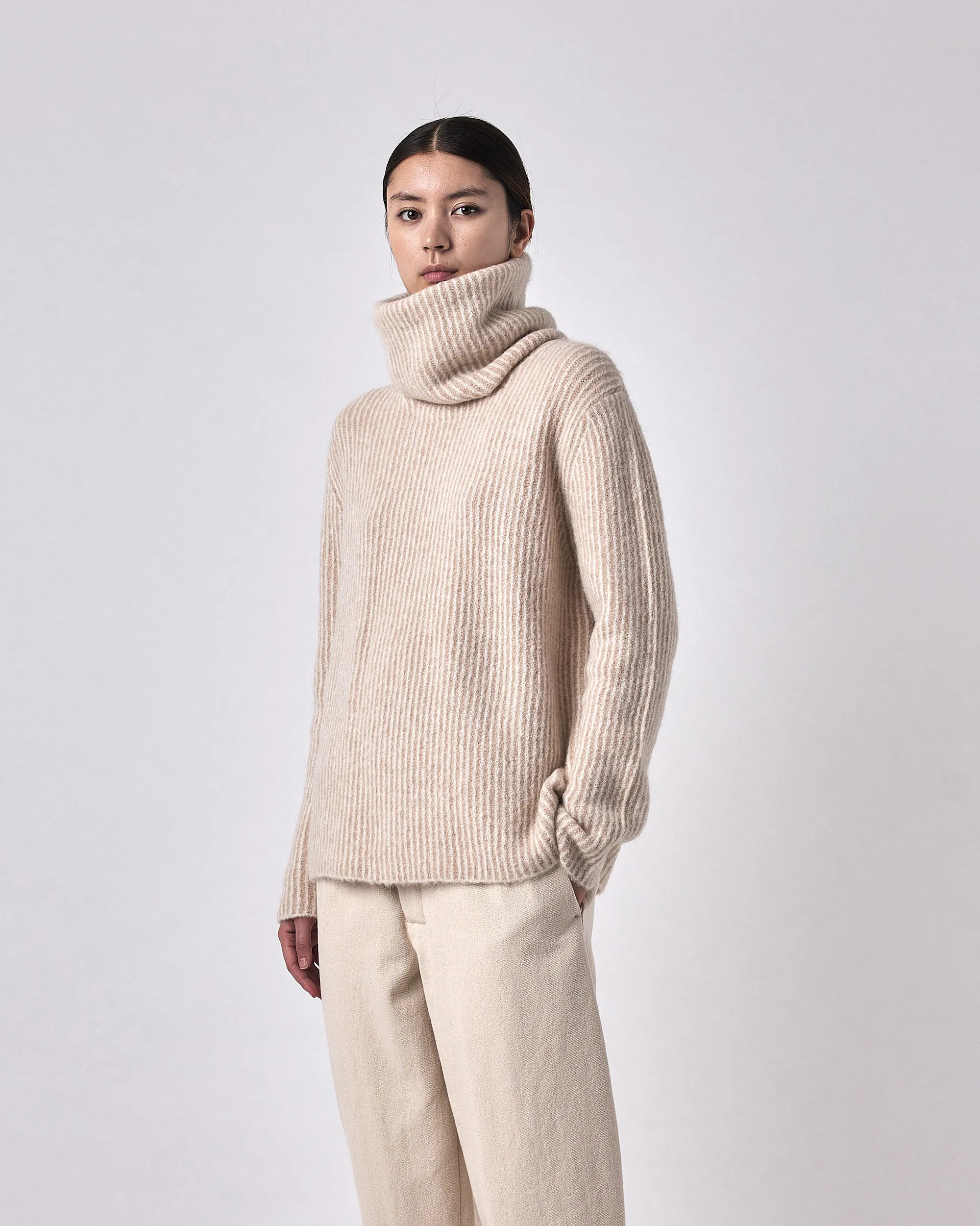 Alpaca Striped Ring Scarf - FW23 - Color Options sold by 7115 by Szeki product image thumbnail 3