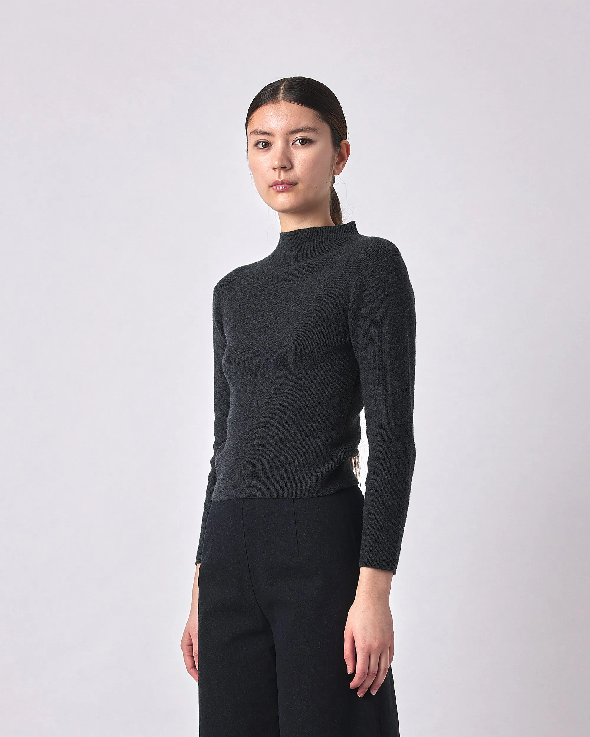 Signature Mock-Neck Long-Sleeves - Charcoal Gray sold by 7115 by Szeki product image thumbnail 3