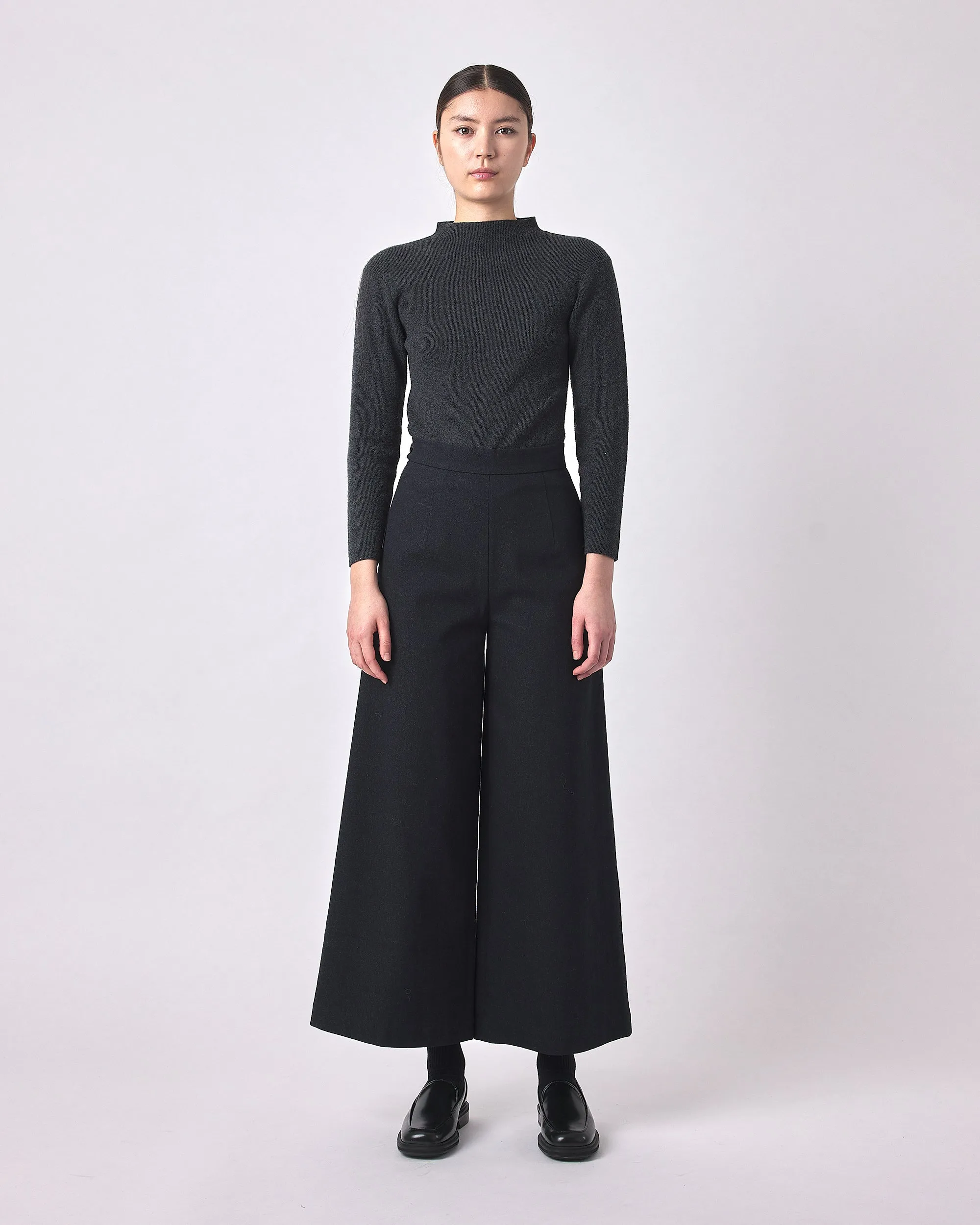 Signature Mock-Neck Long-Sleeves - Charcoal Gray sold by 7115 by Szeki