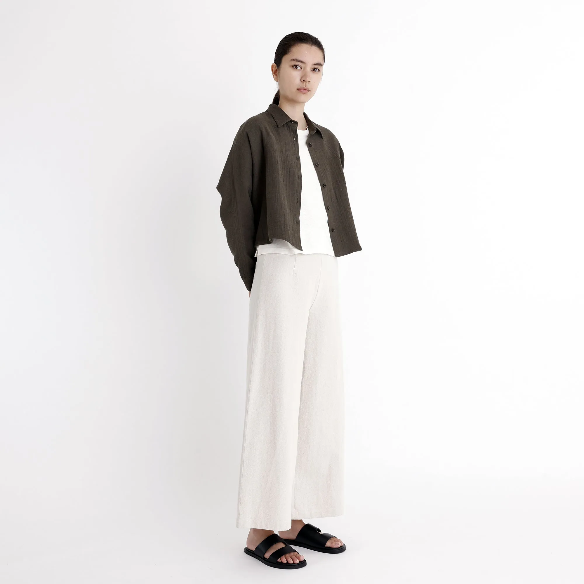 Signature Wide-Legged Trouser - Canvas Edition - Oatmeal sold by 7115 by Szeki product image thumbnail 3