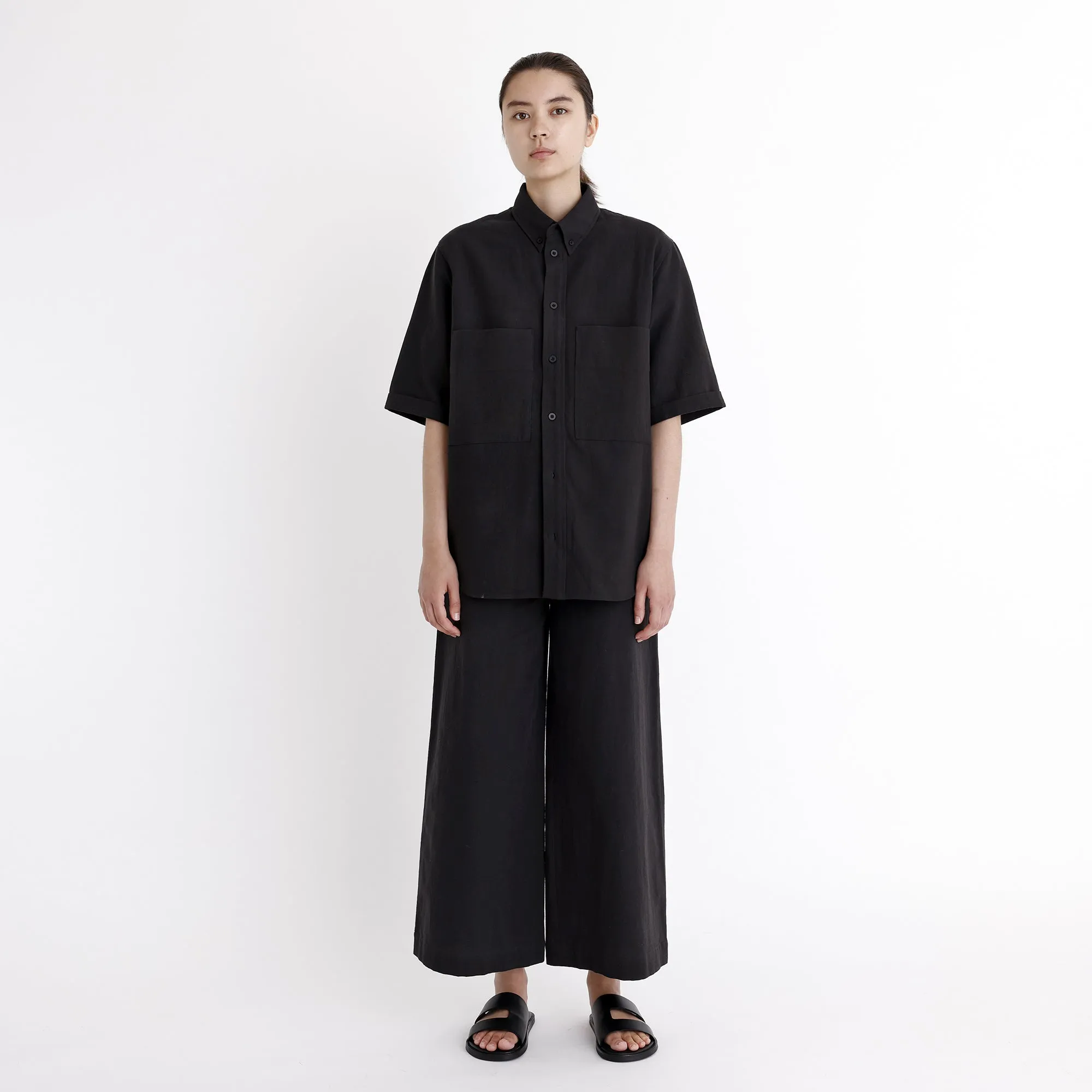Signature Wide-Legged Trouser - Canvas Edition - Black sold by 7115 by Szeki product image thumbnail 3