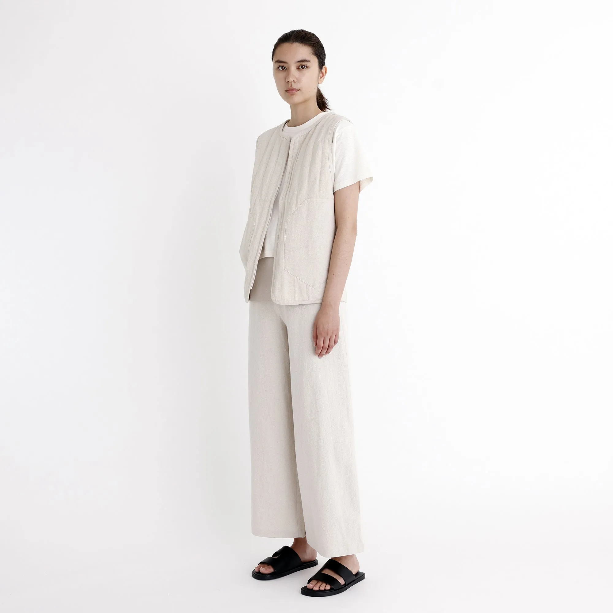 Signature Quilted Vest - Oatmeal sold by 7115 by Szeki product image thumbnail 3