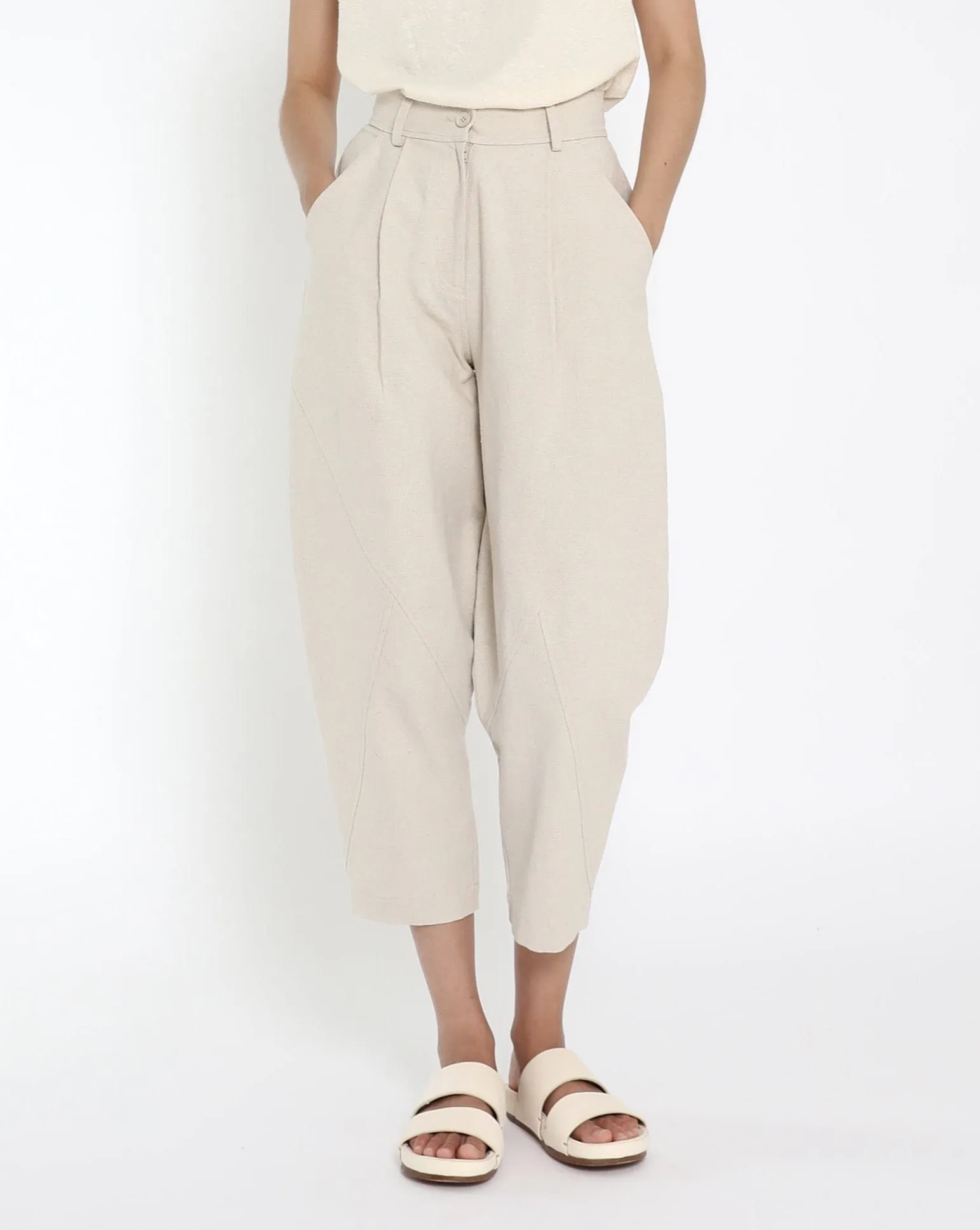 Signature Lantern Trouser - Canvas Edition - Oatmeal sold by 7115 by Szeki