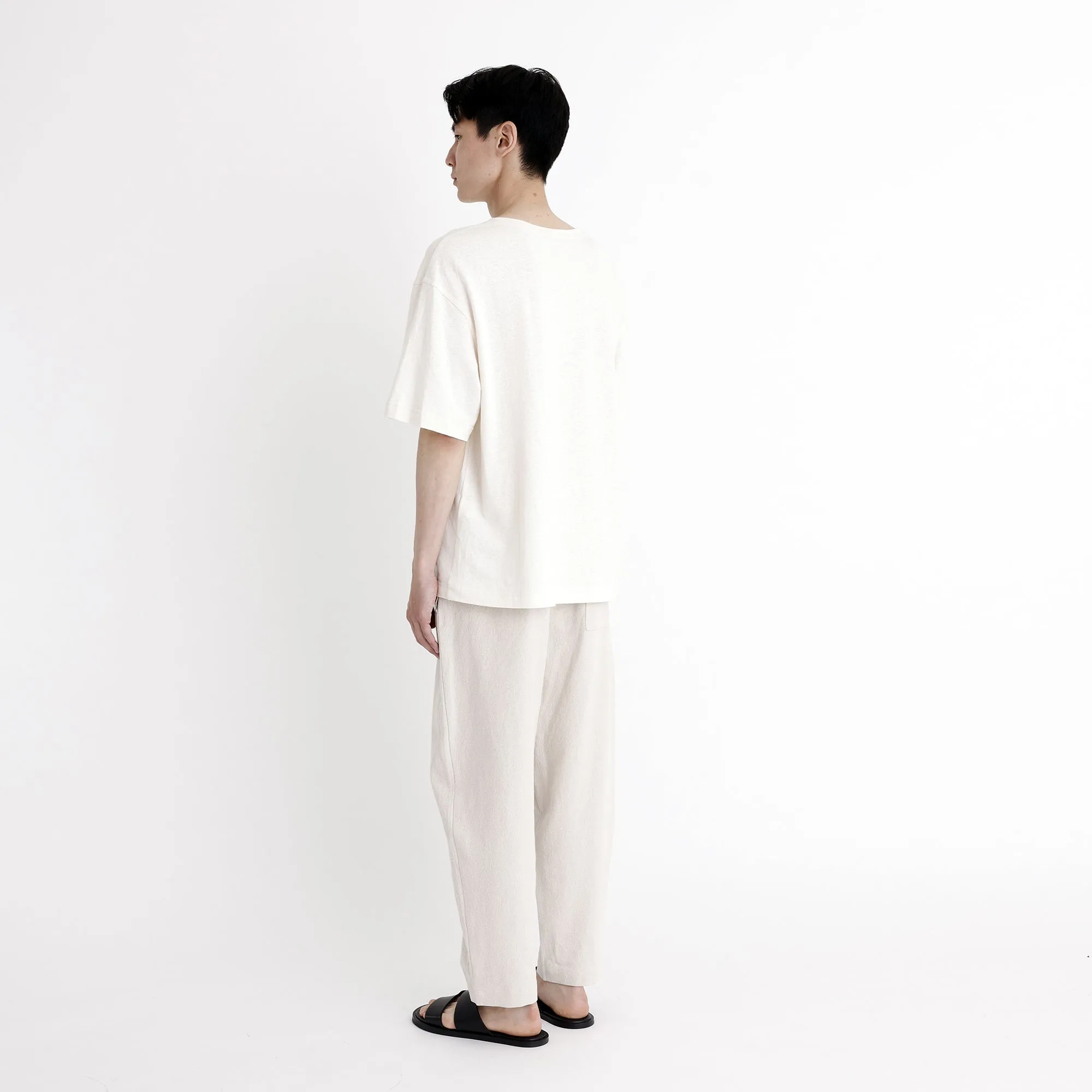 Signature Elastic Pull-Up Trouser - Canvas Edition - Oatmeal sold by 7115 by Szeki product image thumbnail 4