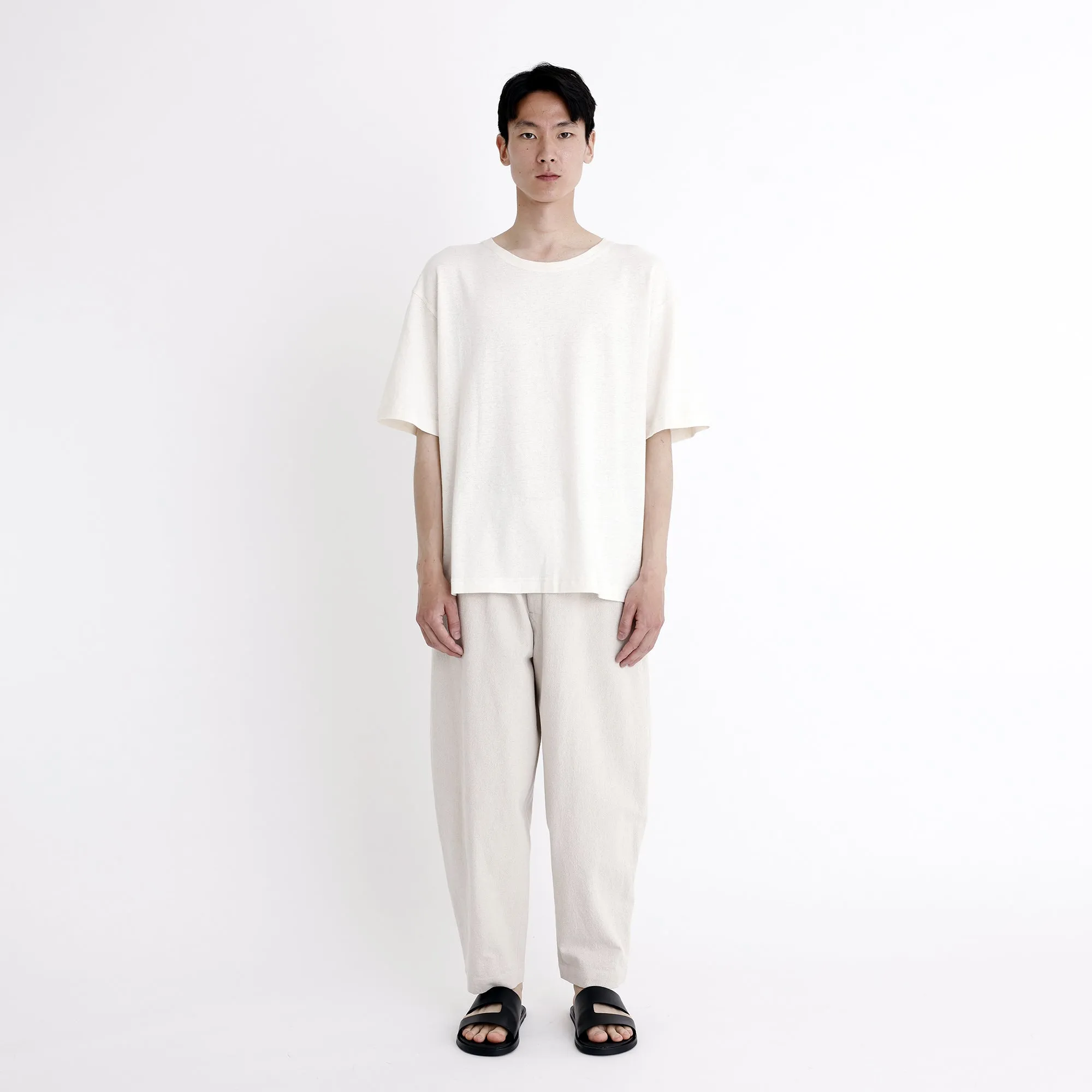 Signature Elastic Pull-Up Trouser - Canvas Edition - Oatmeal sold by 7115 by Szeki product image thumbnail 3