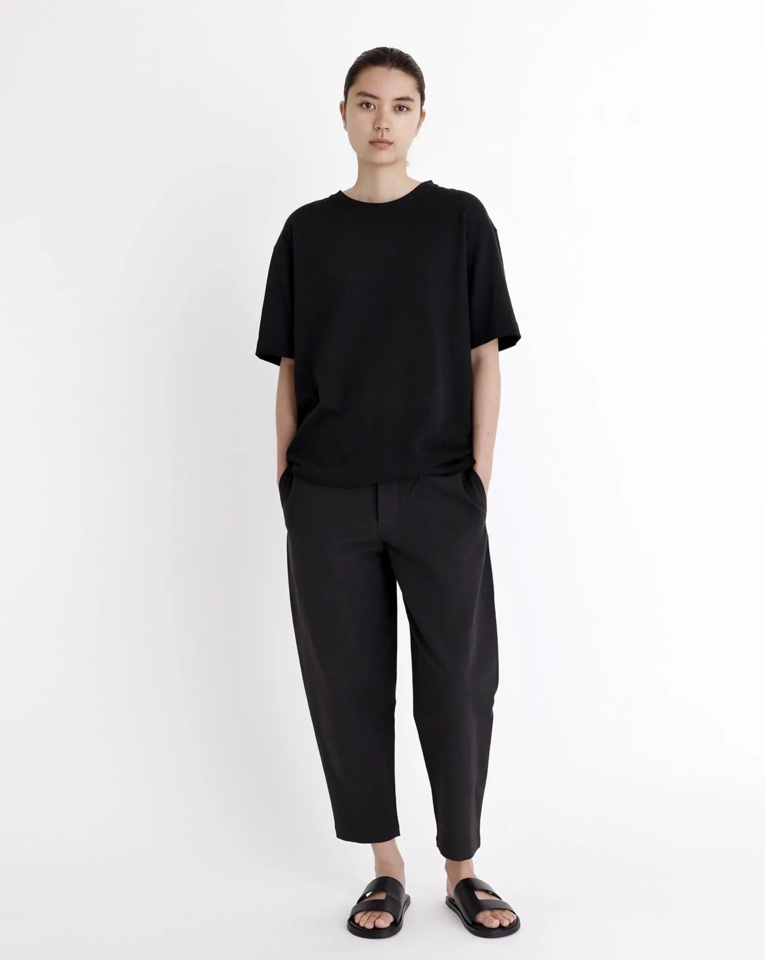 Signature Elastic Pull-Up Trouser - Canvas Edition - Black sold by 7115 by Szeki