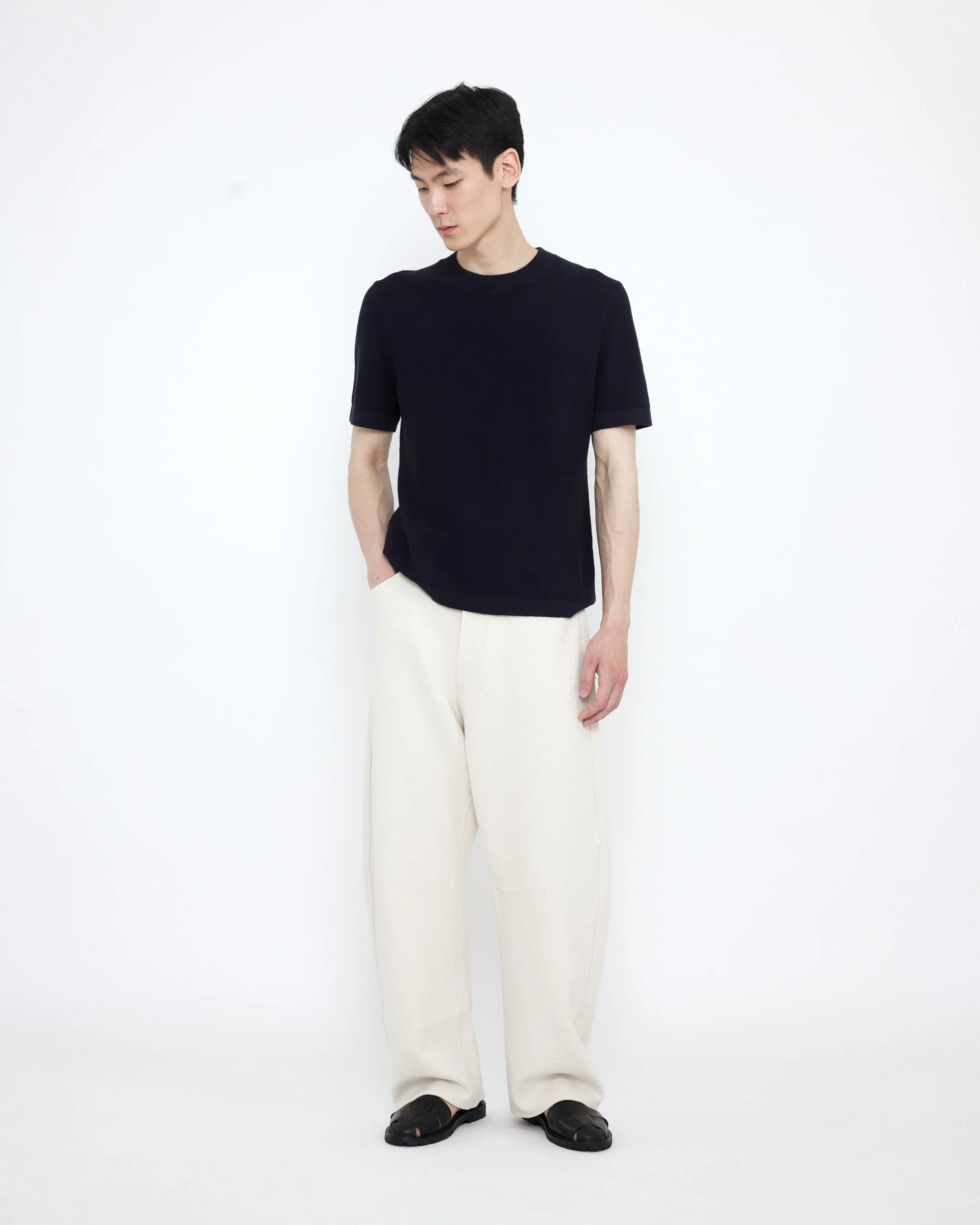 Fine Knit Crewneck - SS25 - Navy sold by 7115 by Szeki