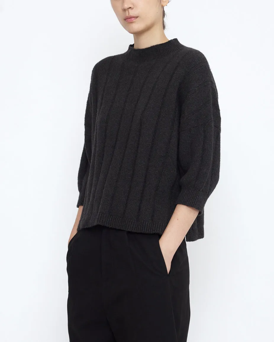 Mid-Poet Mockneck Sweater - SS25 - Charcoal sold by 7115 by Szeki product image thumbnail 2