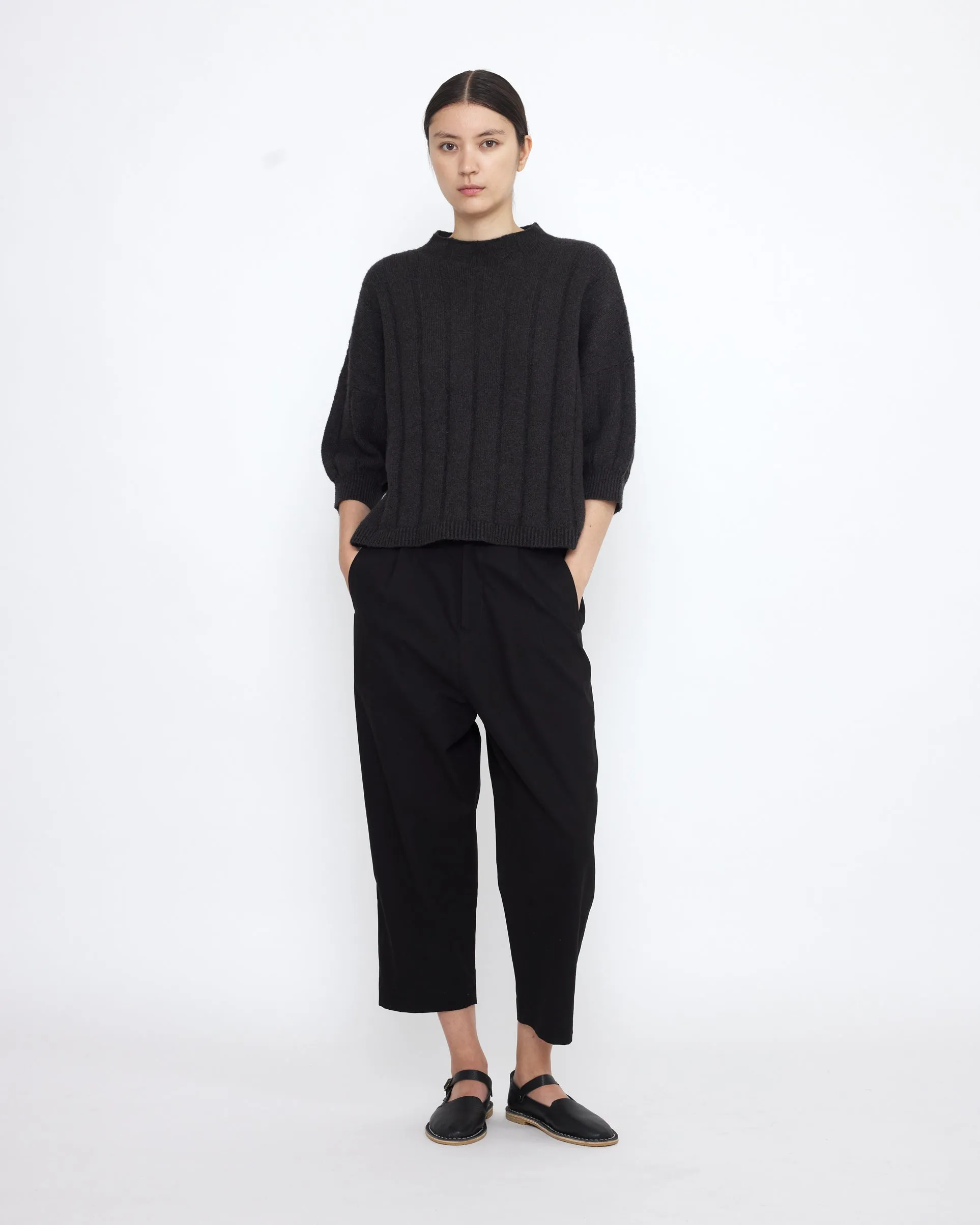 Mid-Poet Mockneck Sweater - SS25 - Charcoal sold by 7115 by Szeki