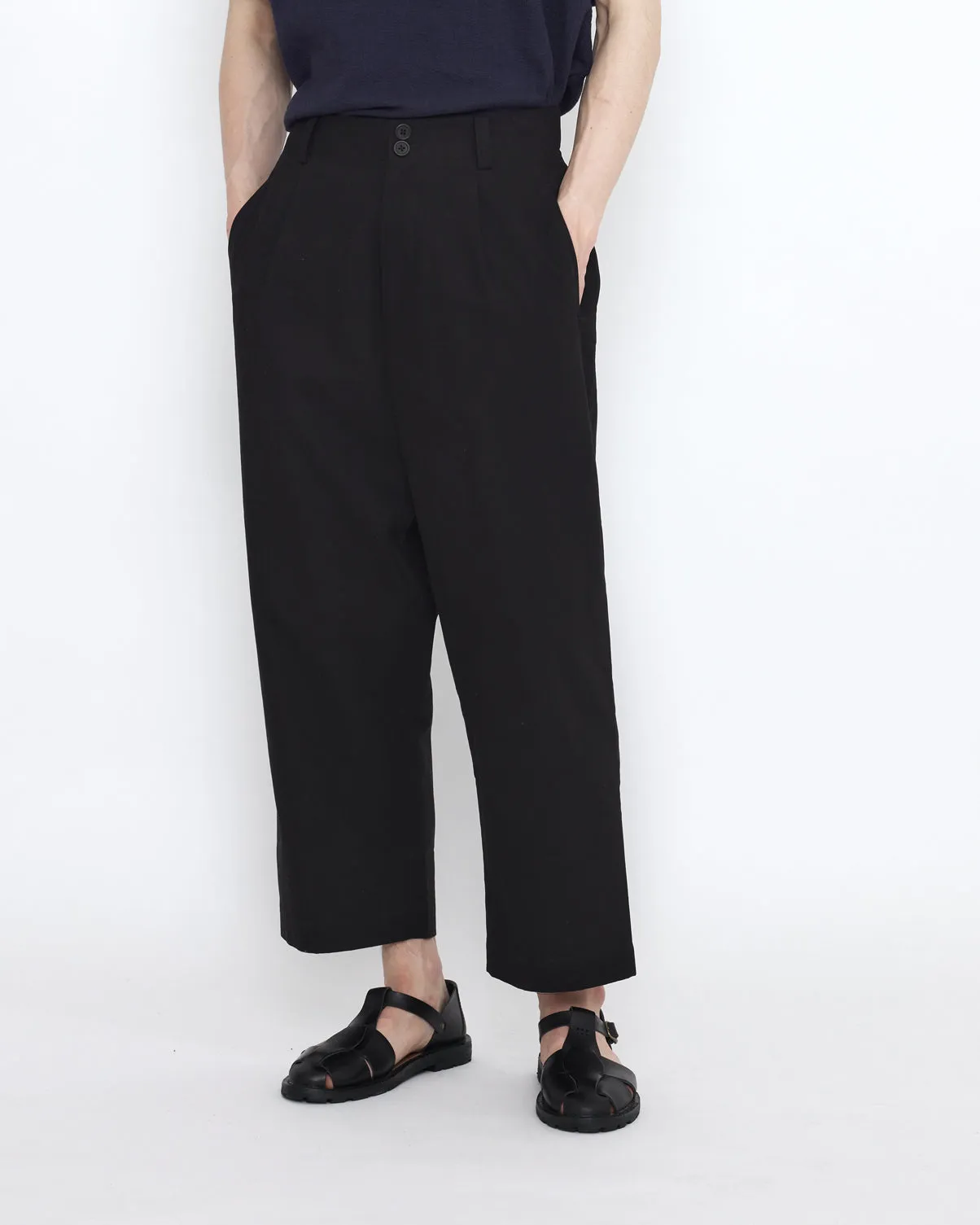 Elastic Dropped Crotch Trouser - SS25 - Black sold by 7115 by Szeki product image thumbnail 3
