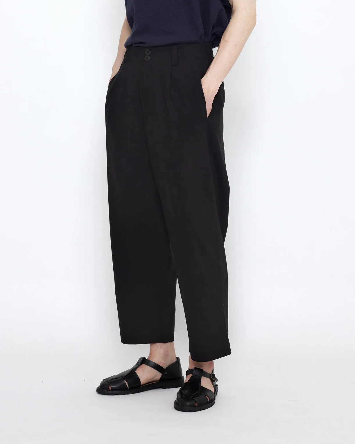 Elastic Dropped Crotch Trouser - SS25 - Black sold by 7115 by Szeki product image thumbnail 2