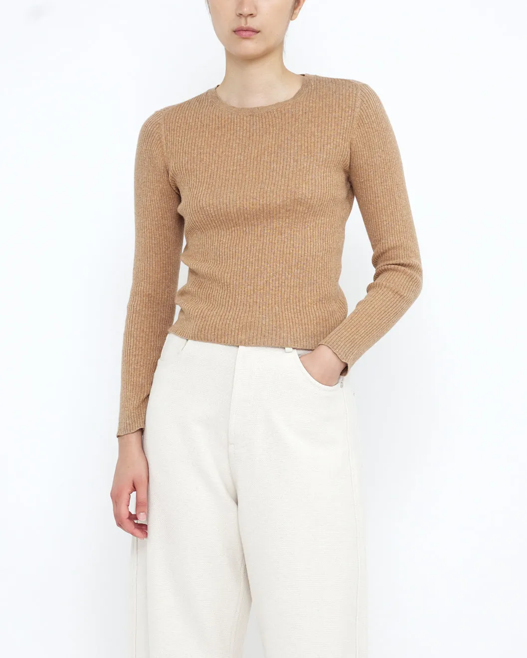 Longsleeves Ribbed Fine Knit - SS25 - Clay sold by 7115 by Szeki product image thumbnail 2