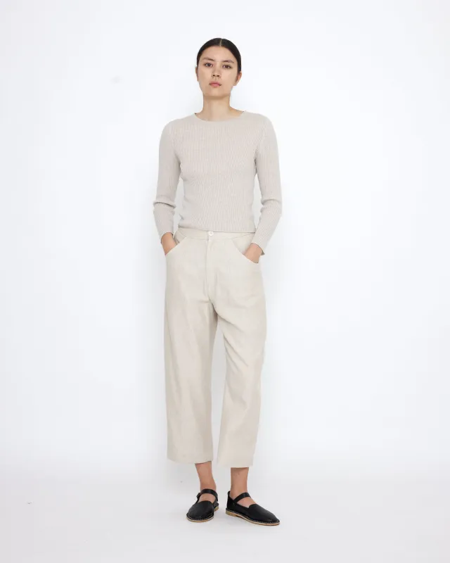 Longsleeves Ribbed Fine Knit - SS25 - Sand Beige sold by 7115 by Szeki