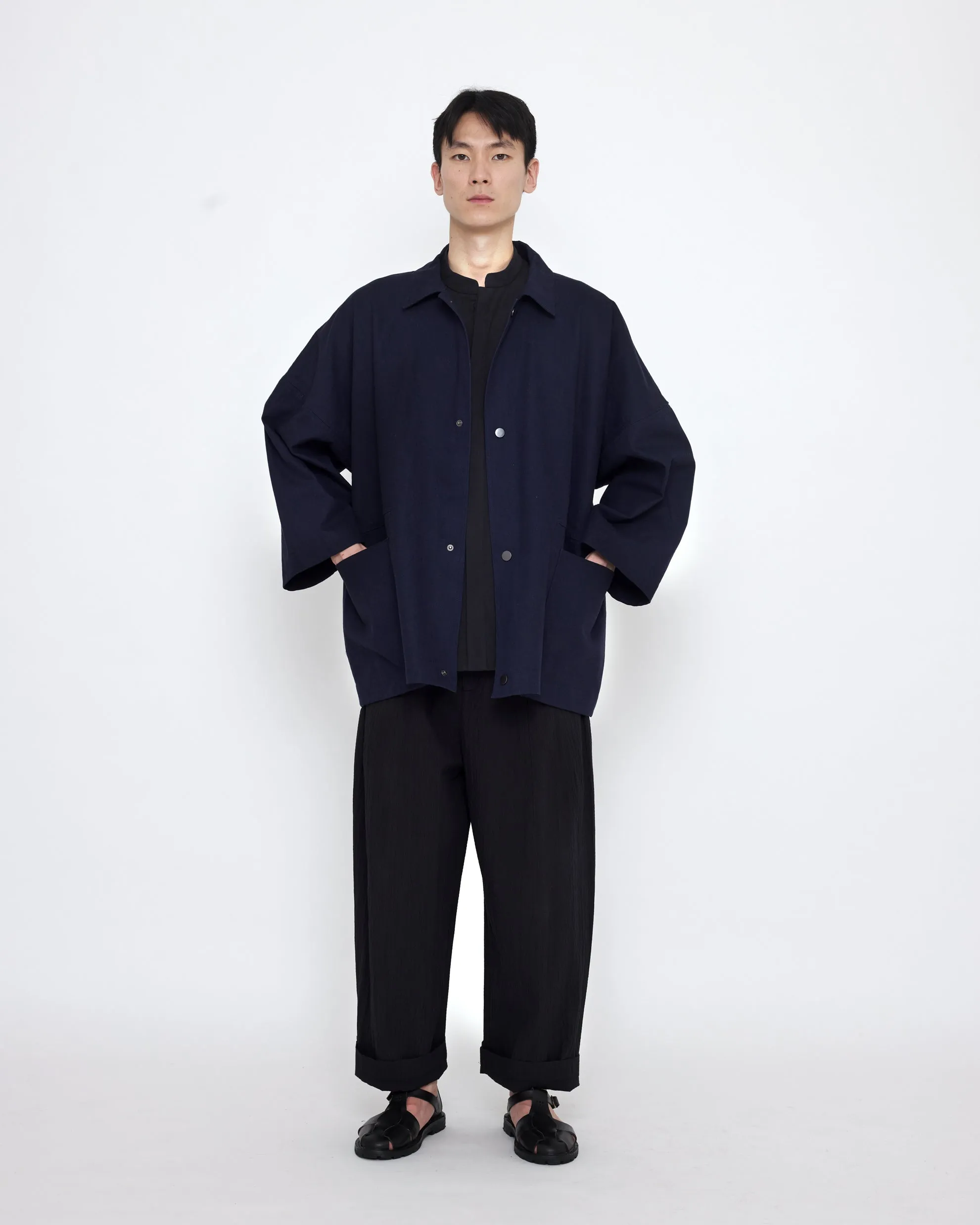 Pockets Short Coat - SS25 - Navy sold by 7115 by Szeki product image thumbnail 5