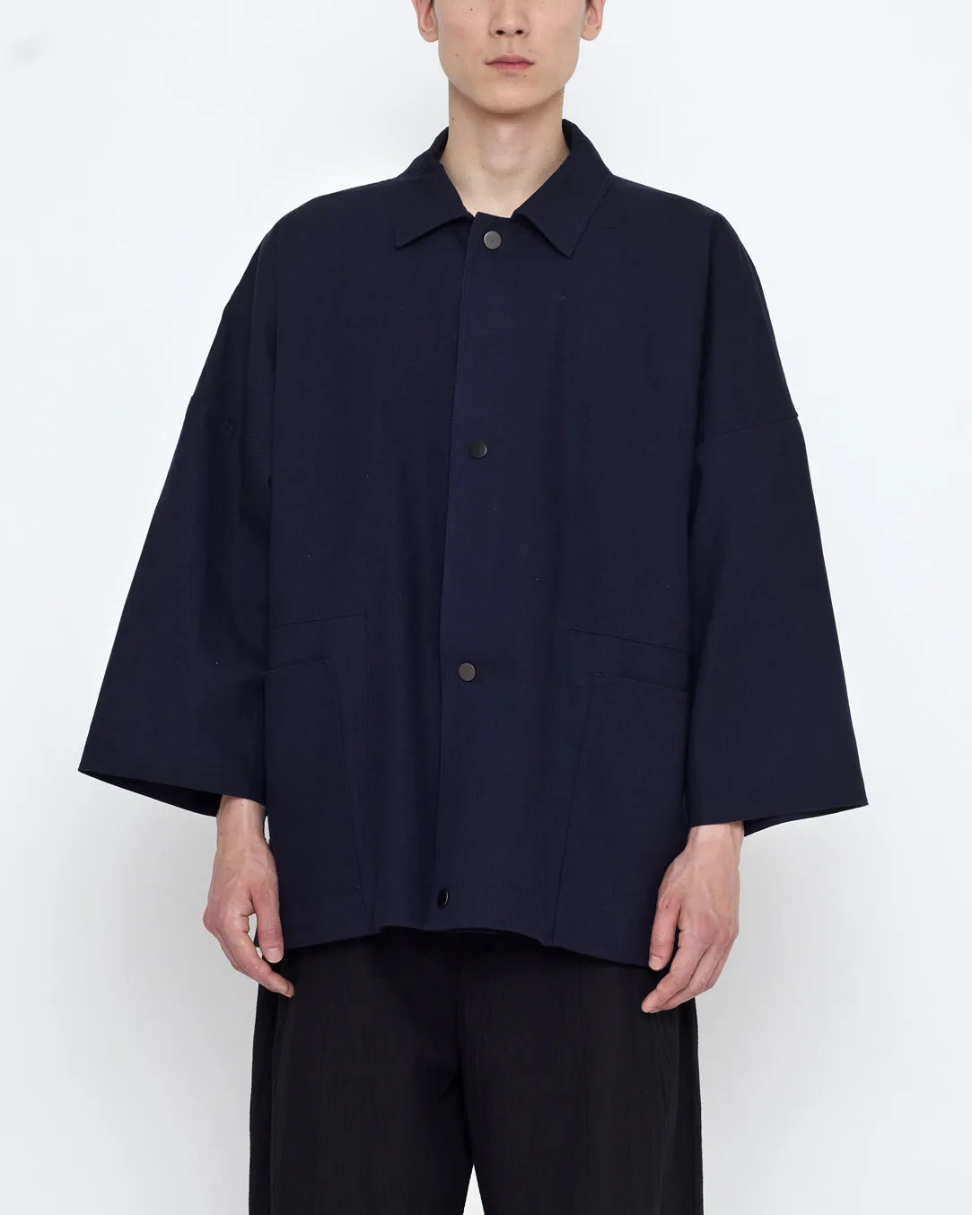 Pockets Short Coat - SS25 - Navy sold by 7115 by Szeki product image thumbnail 2