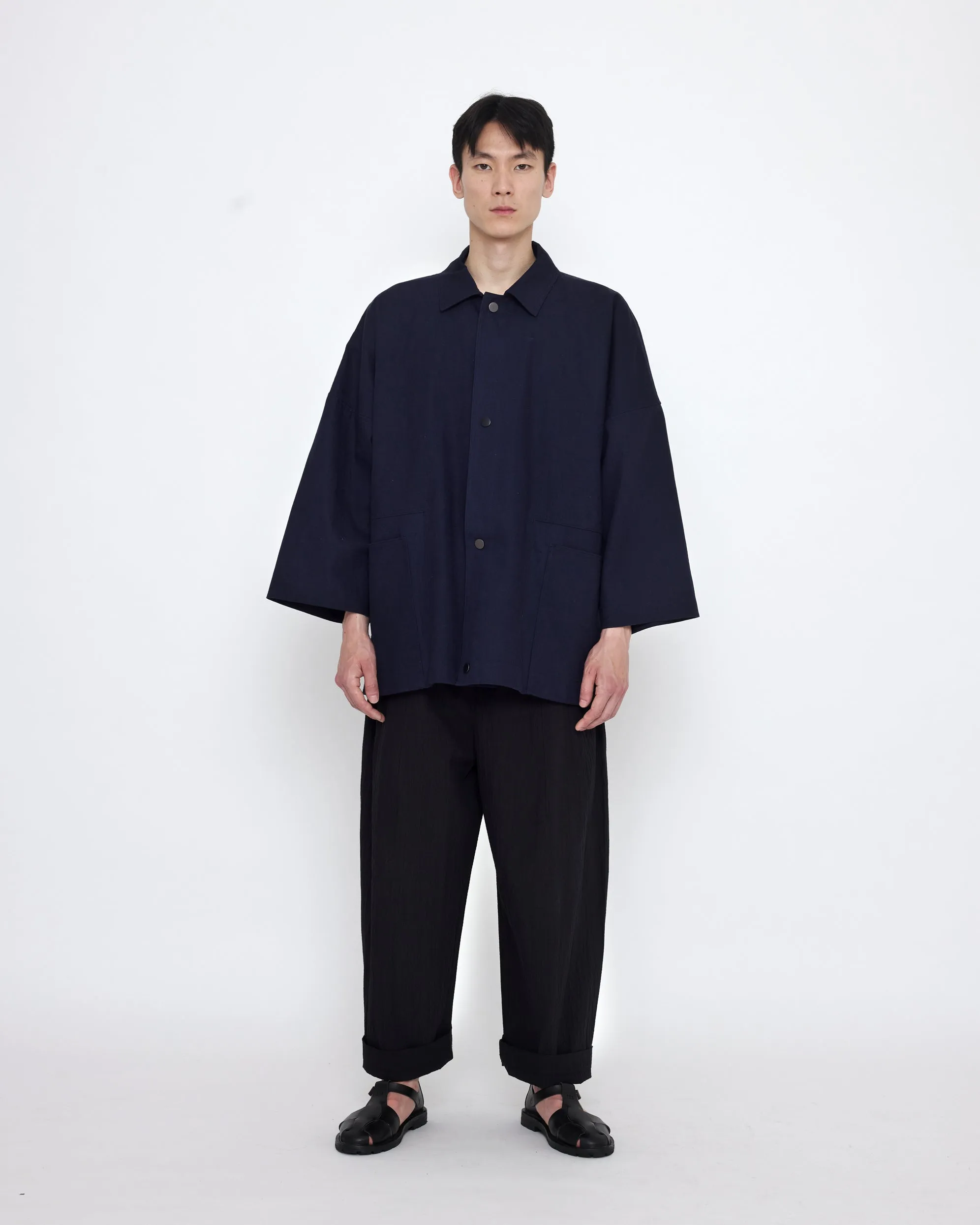 Pockets Short Coat - SS25 - Navy sold by 7115 by Szeki product image thumbnail 4