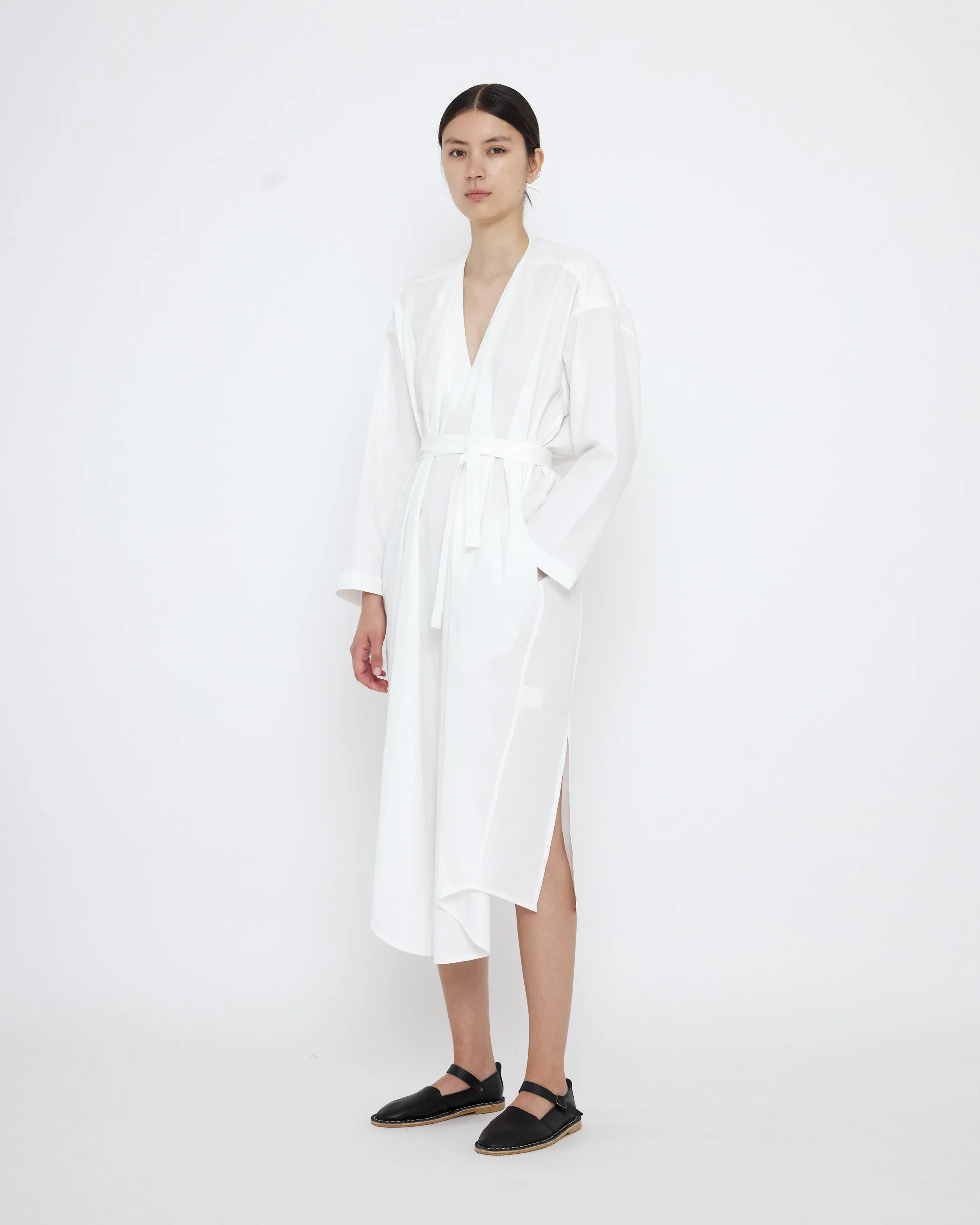 V-Neck Cocoon Midi Dress - SS25 - Off-White sold by 7115 by Szeki