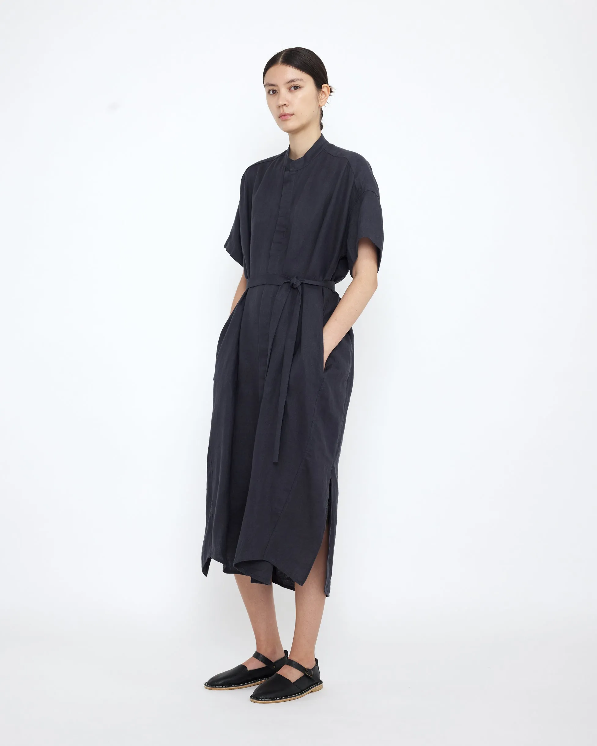 Linen Shirtdress - SS25 - Charcoal Blue sold by 7115 by Szeki product image thumbnail 3
