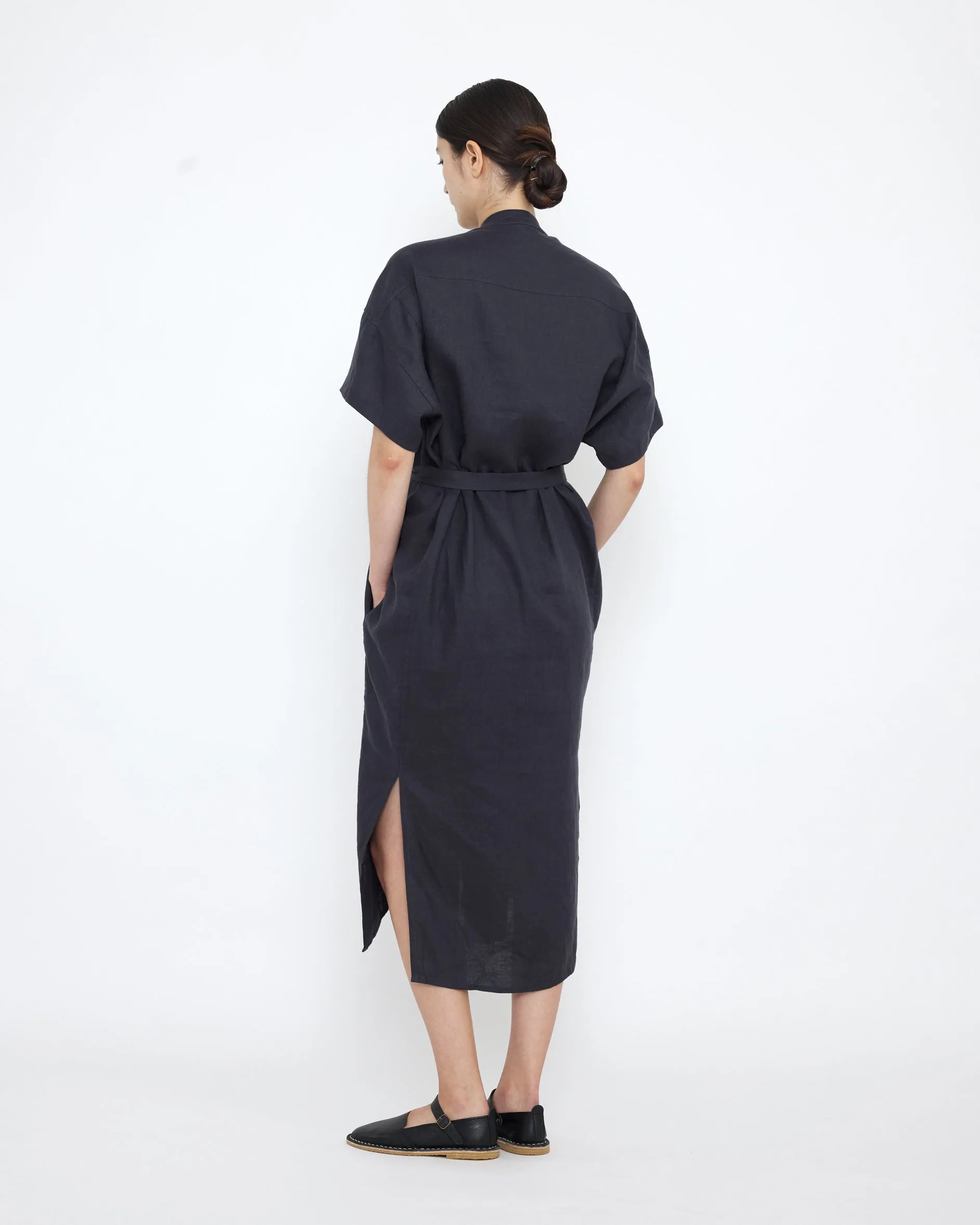 Linen Shirtdress - SS25 - Charcoal Blue sold by 7115 by Szeki product image thumbnail 2