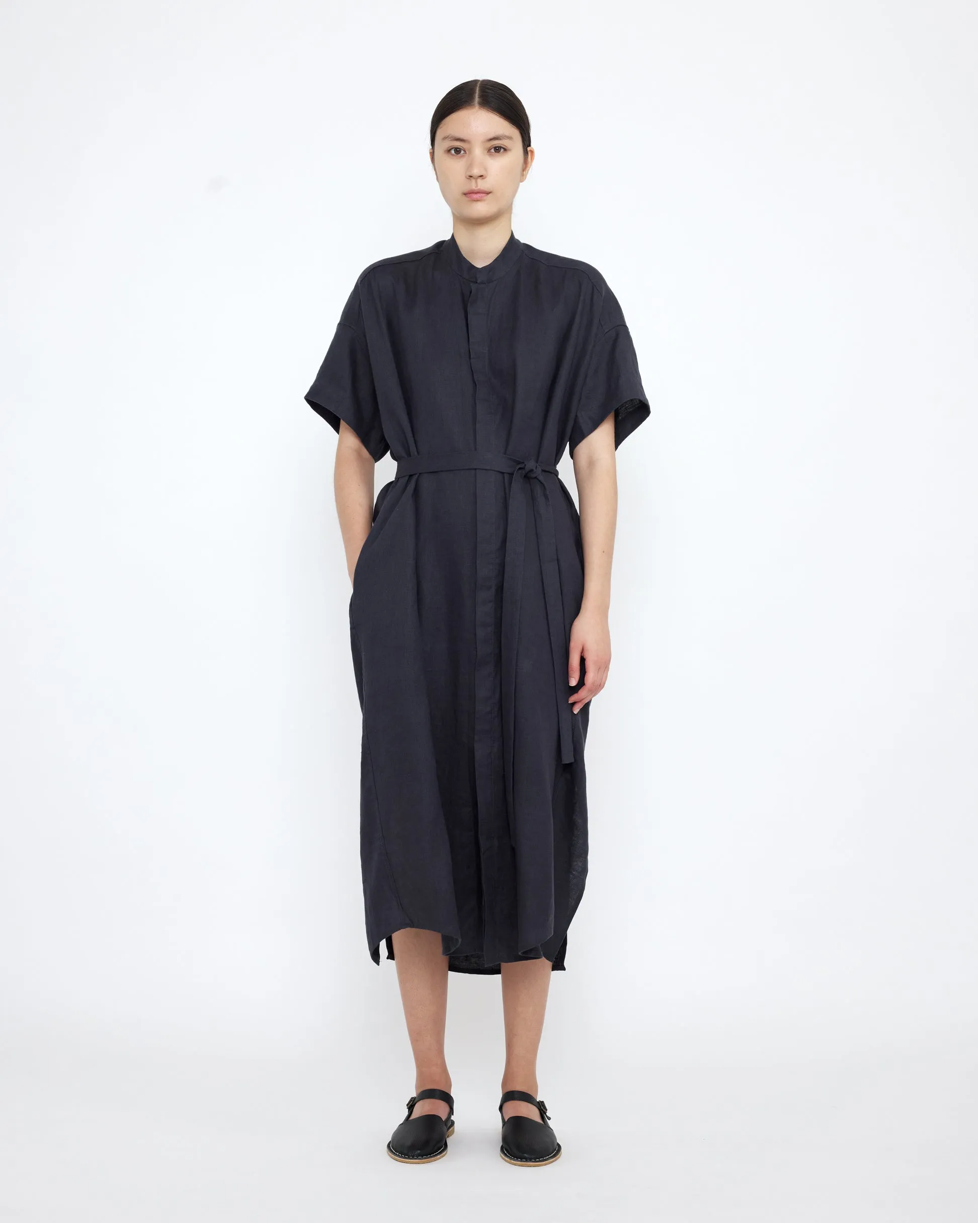 Linen Shirtdress - SS25 - Charcoal Blue sold by 7115 by Szeki