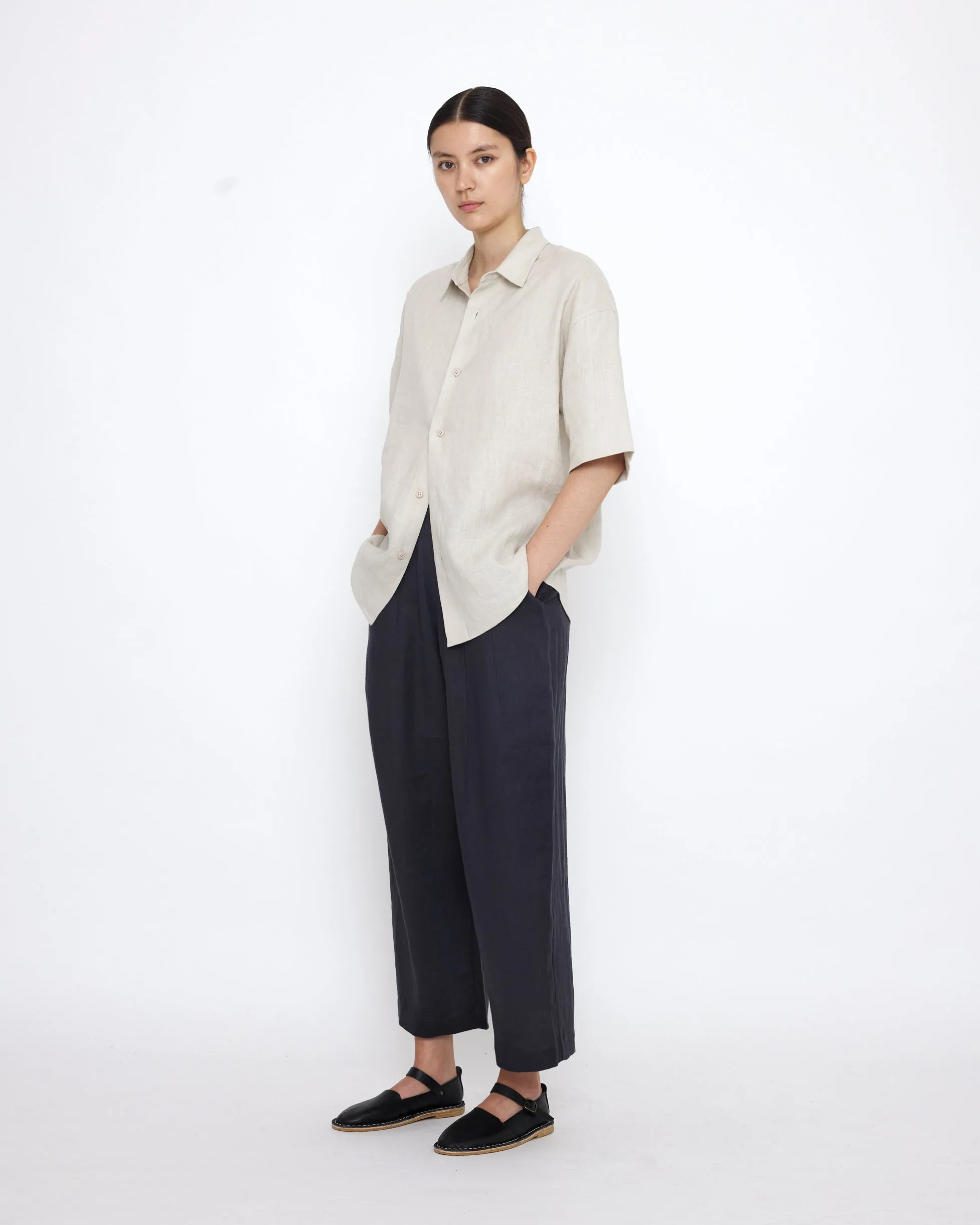 Linen Oversized Short Sleeves Shirt - SS25 - Sand Beige sold by 7115 by Szeki product image thumbnail 4