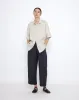Linen Oversized Short Sleeves Shirt - SS25 - Sand Beige sold by 7115 by Szeki