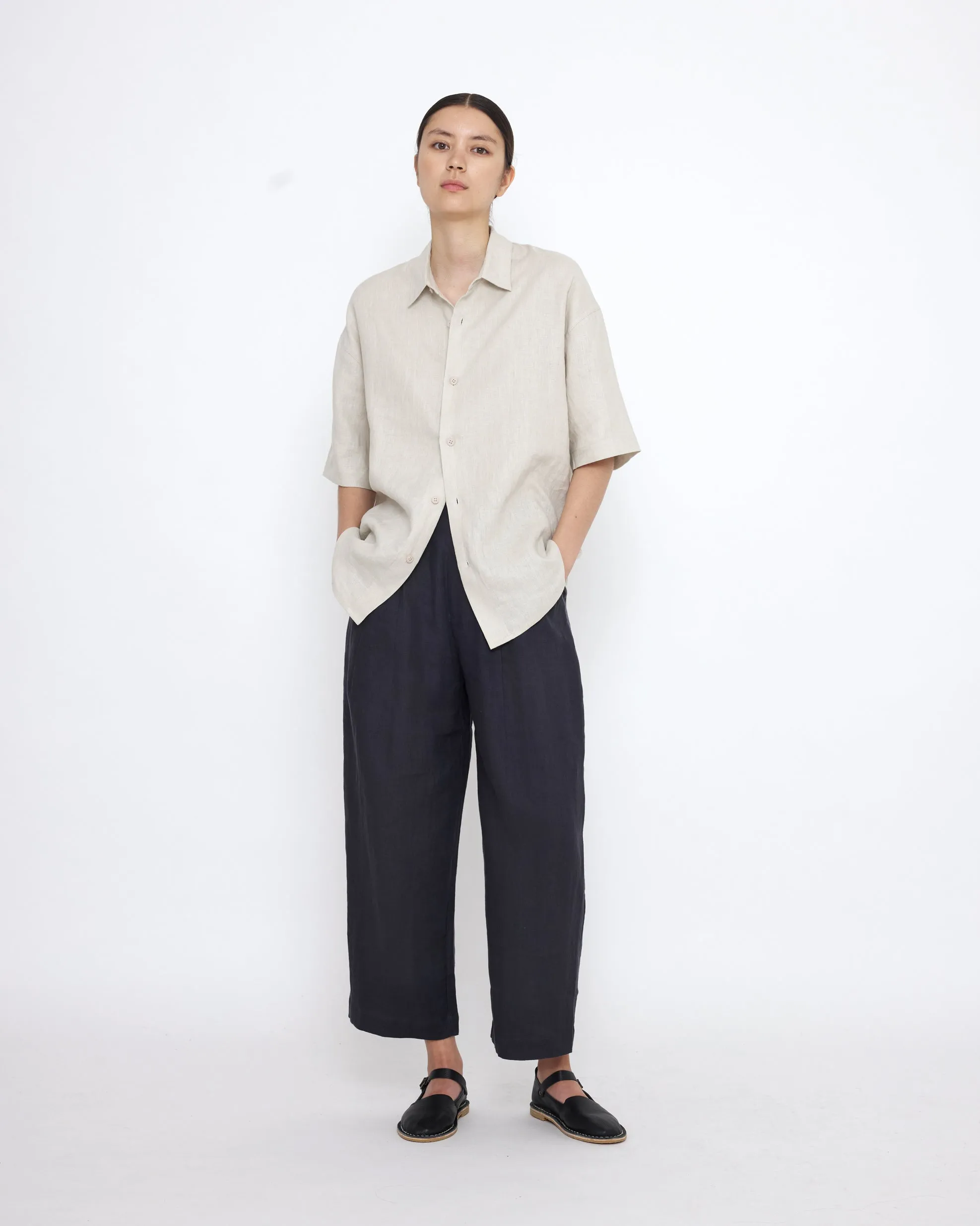 Linen Oversized Short Sleeves Shirt - SS25 - Sand Beige sold by 7115 by Szeki product image thumbnail 5