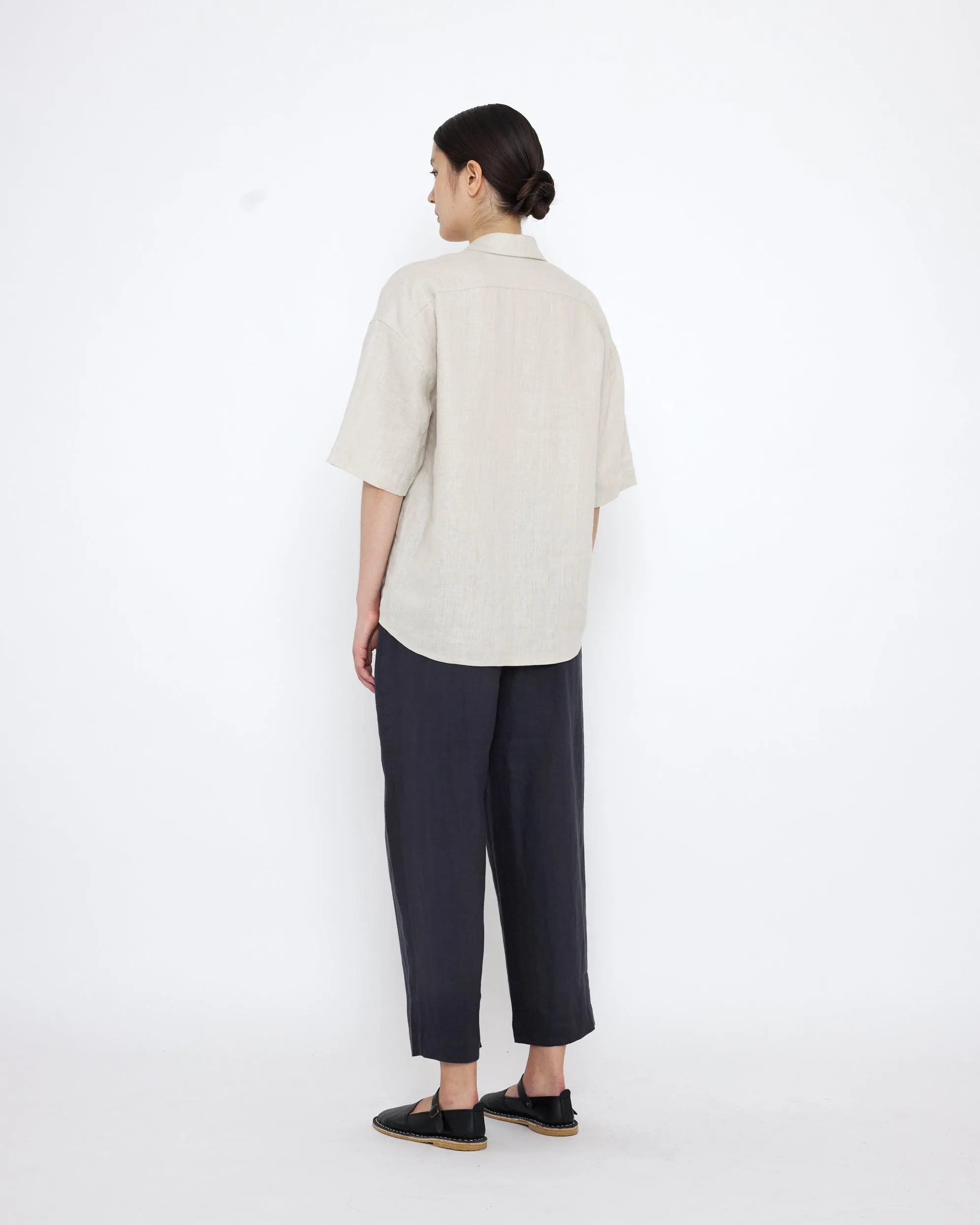 Linen Oversized Short Sleeves Shirt - SS25 - Sand Beige sold by 7115 by Szeki product image thumbnail 2
