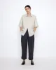 Linen Oversized Short Sleeves Shirt - SS25 - Sand Beige sold by 7115 by Szeki