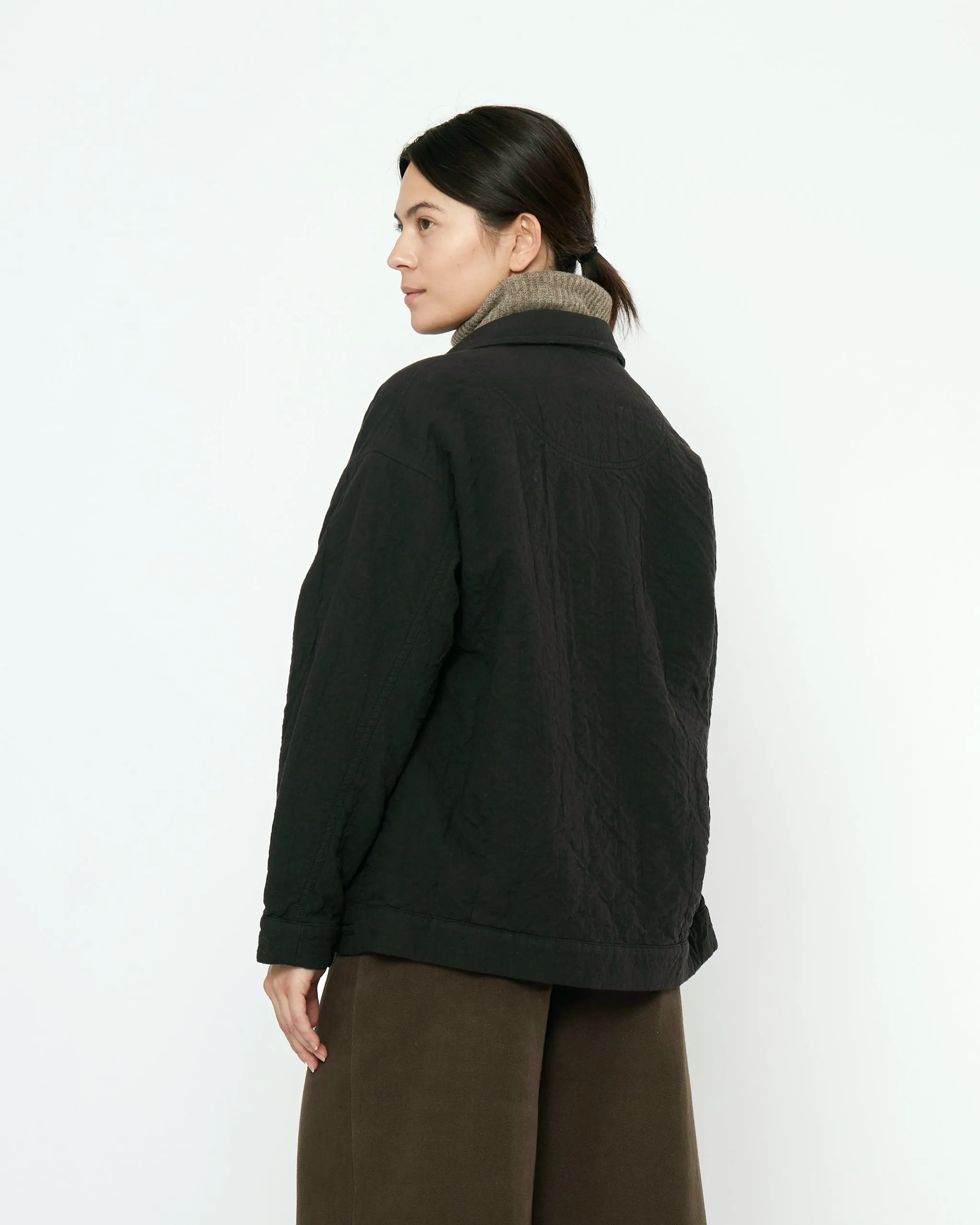 Signature Panel Pockets Shirt Jacket - Textured Edition - Black sold by 7115 by Szeki product image thumbnail 2