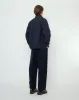 Signature Panel Pockets Shirt Jacket - Textured Edition - Navy sold by 7115 by Szeki