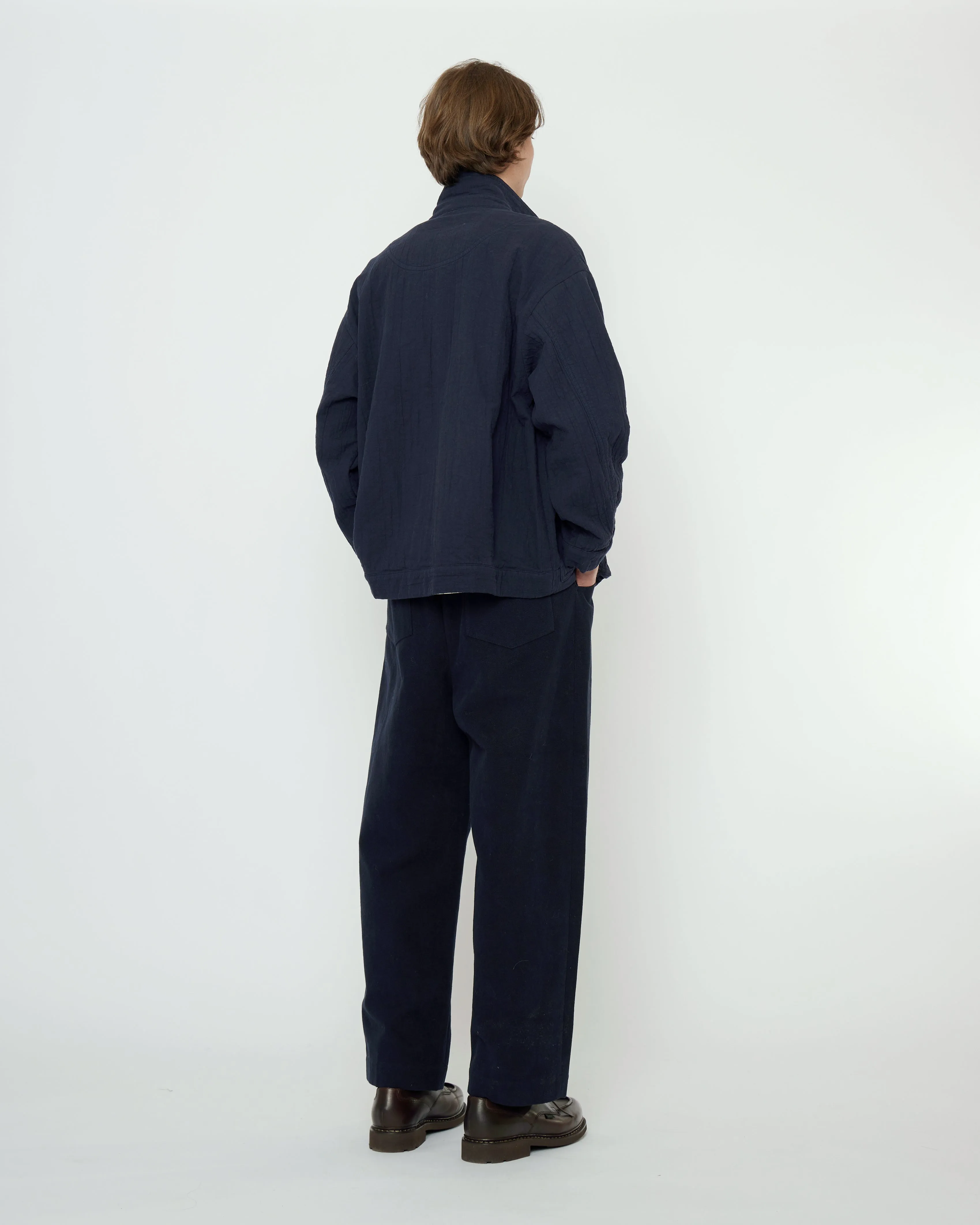 Signature Panel Pockets Shirt Jacket - Textured Edition - Navy sold by 7115 by Szeki product image thumbnail 4