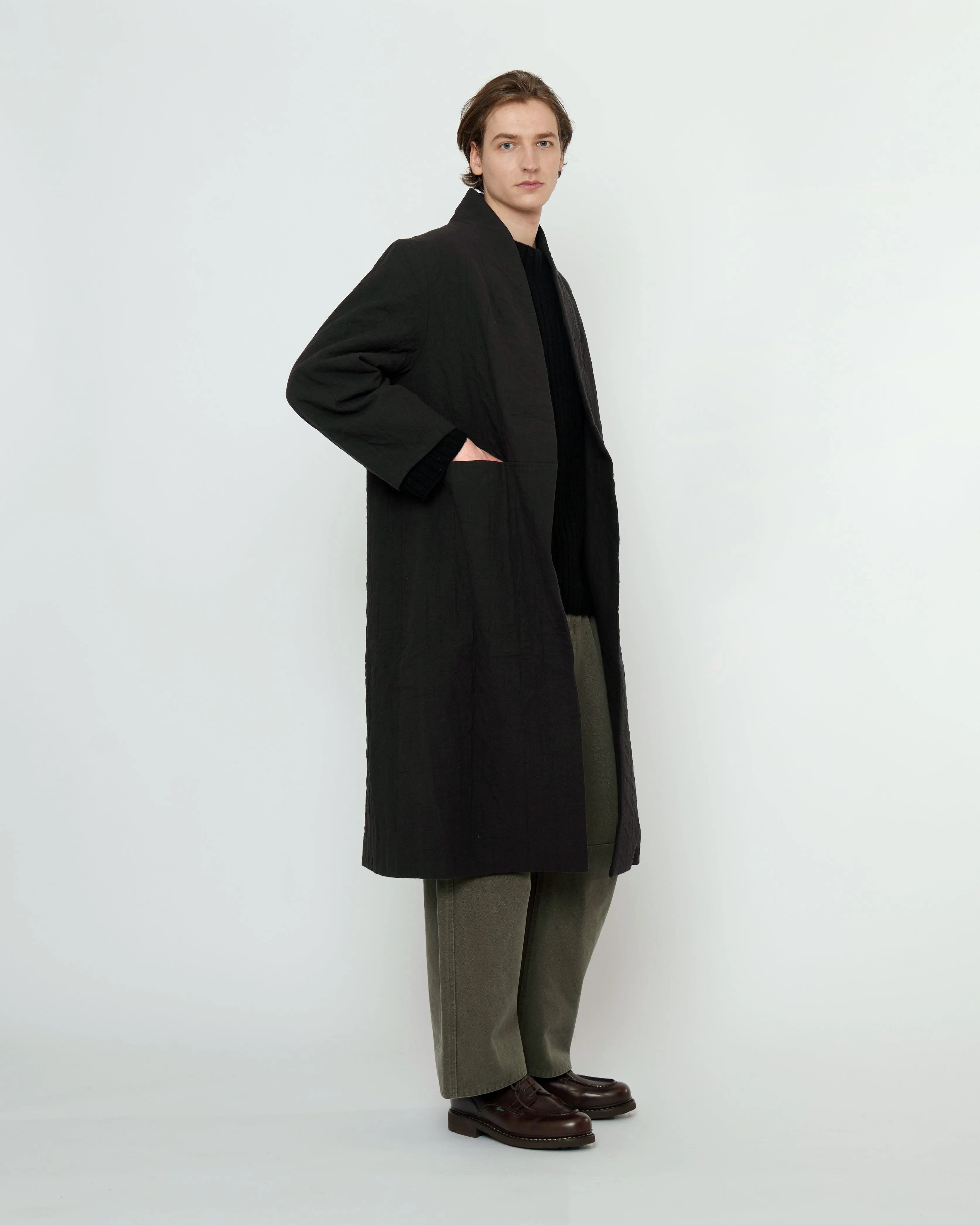 Signature Open Fall Coat - Textured Edition - Black sold by 7115 by Szeki product image thumbnail 5