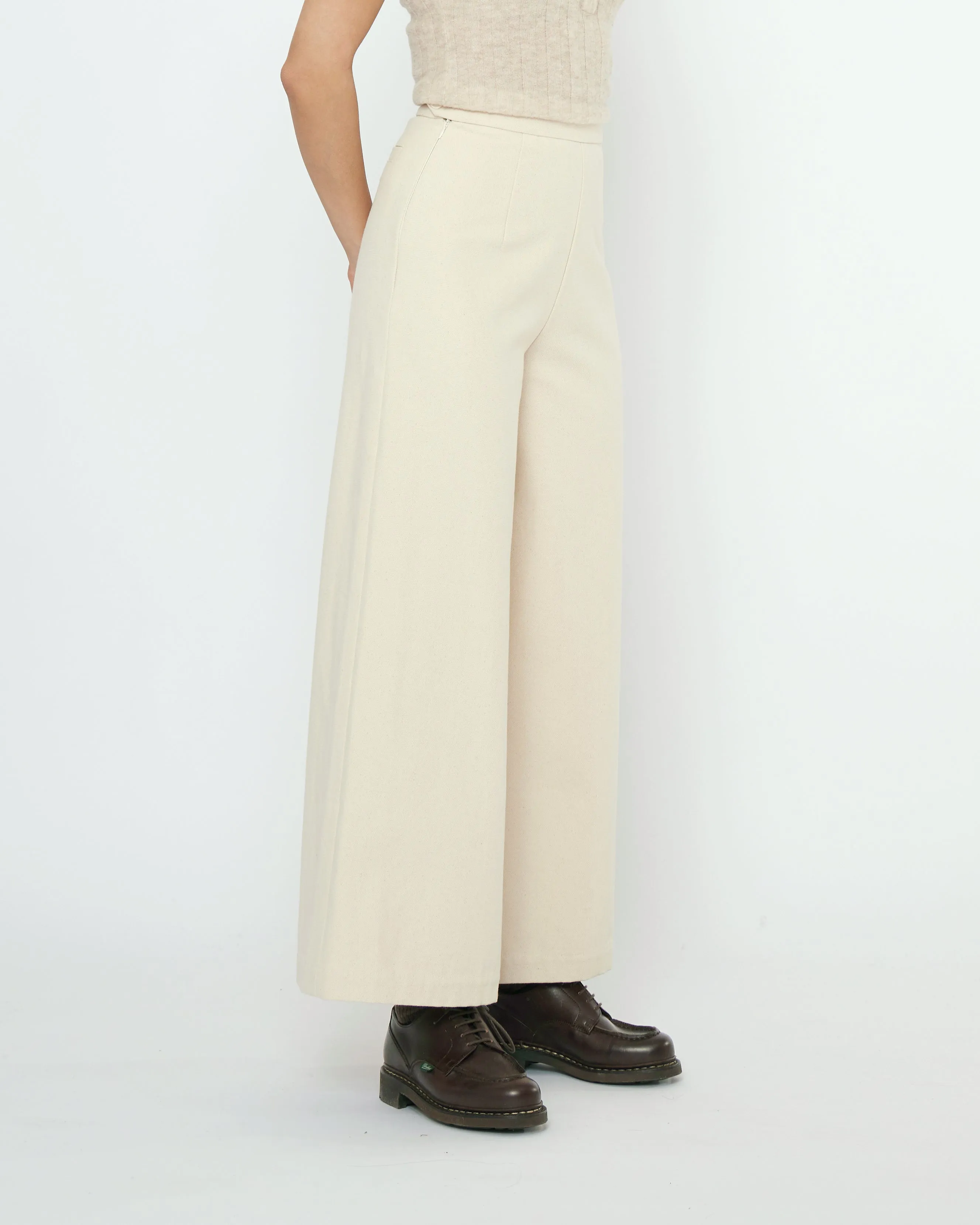 Signature Wide-Legged Trouser - Fall Edition - Off-White sold by 7115 by Szeki product image thumbnail 2