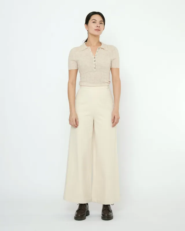 Signature Wide-Legged Trouser - Fall Edition - Off-White sold by 7115 by Szeki