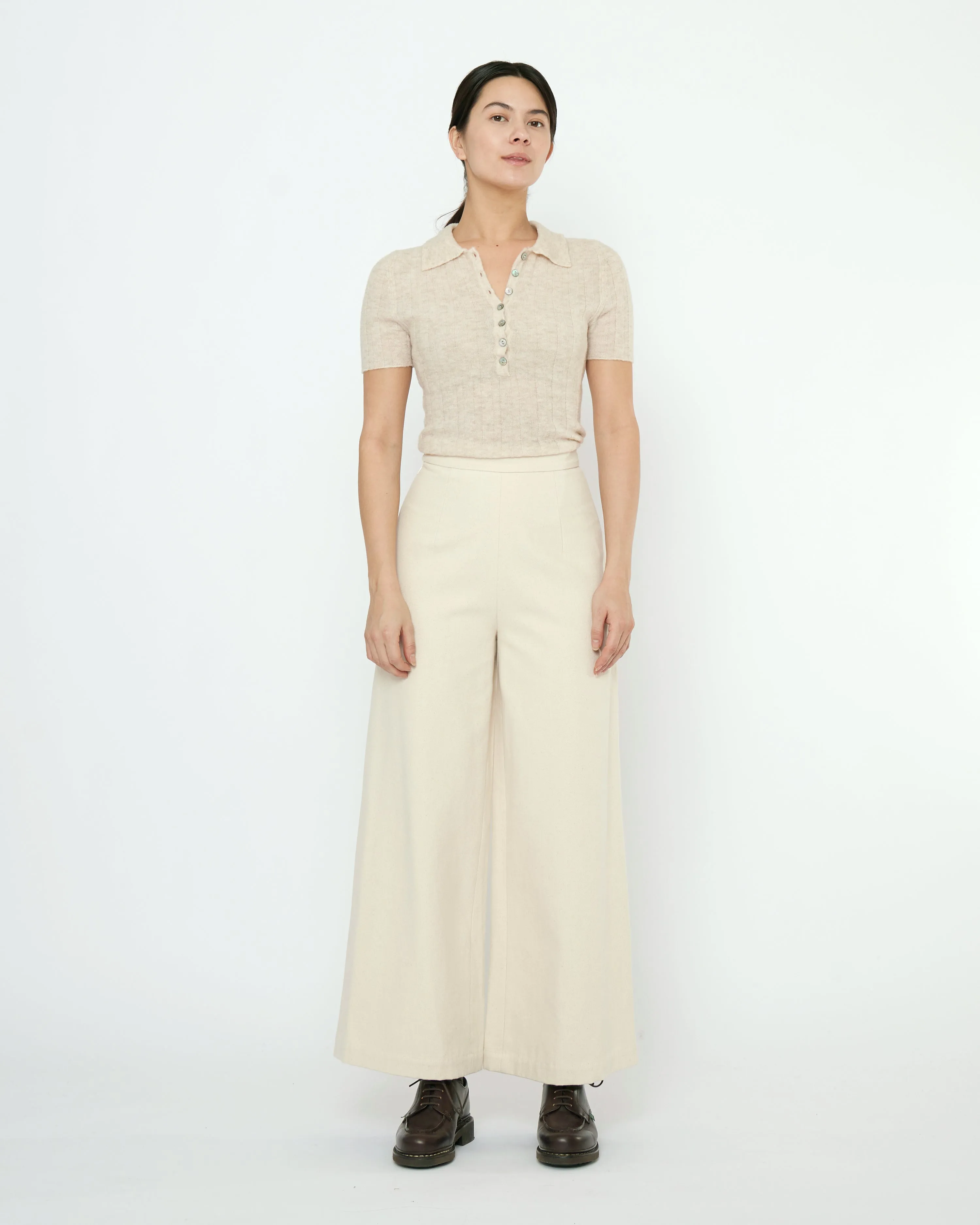 Signature Wide-Legged Trouser - Fall Edition - Off-White sold by 7115 by Szeki