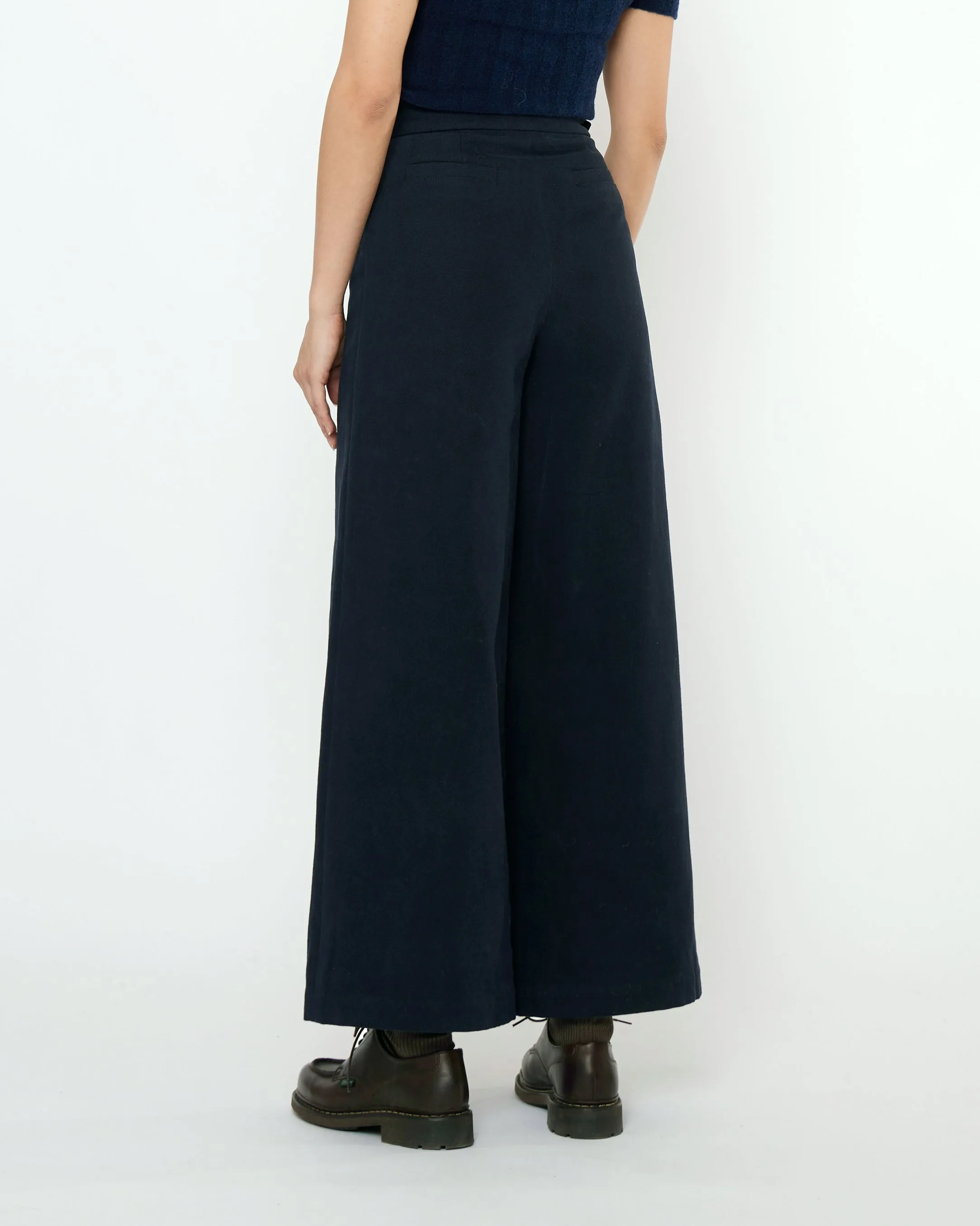 Signature Wide-Legged Trouser - Fall Edition - Navy Black sold by 7115 by Szeki product image thumbnail 2