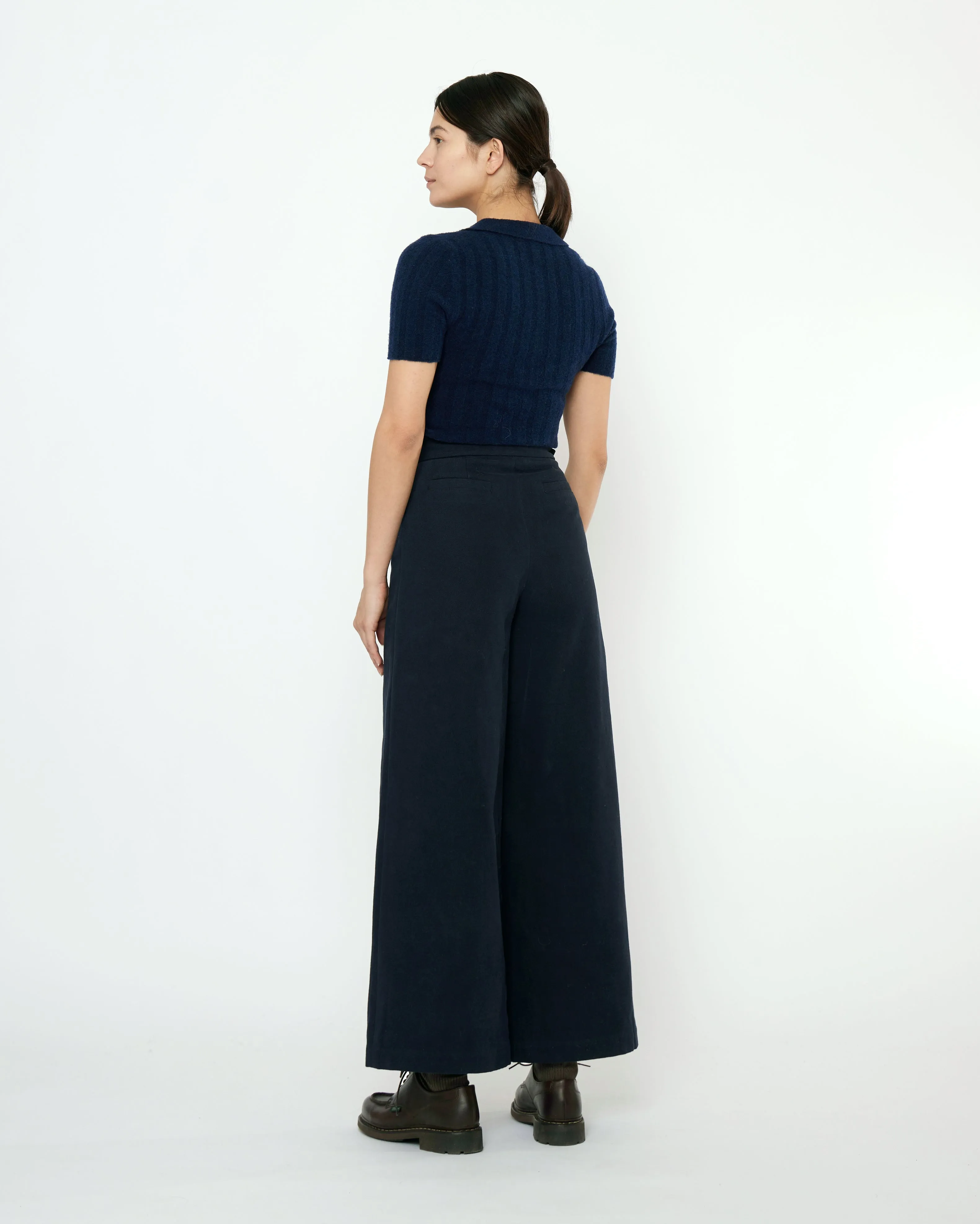 Signature Wide-Legged Trouser - Fall Edition - Navy Black sold by 7115 by Szeki product image thumbnail 3
