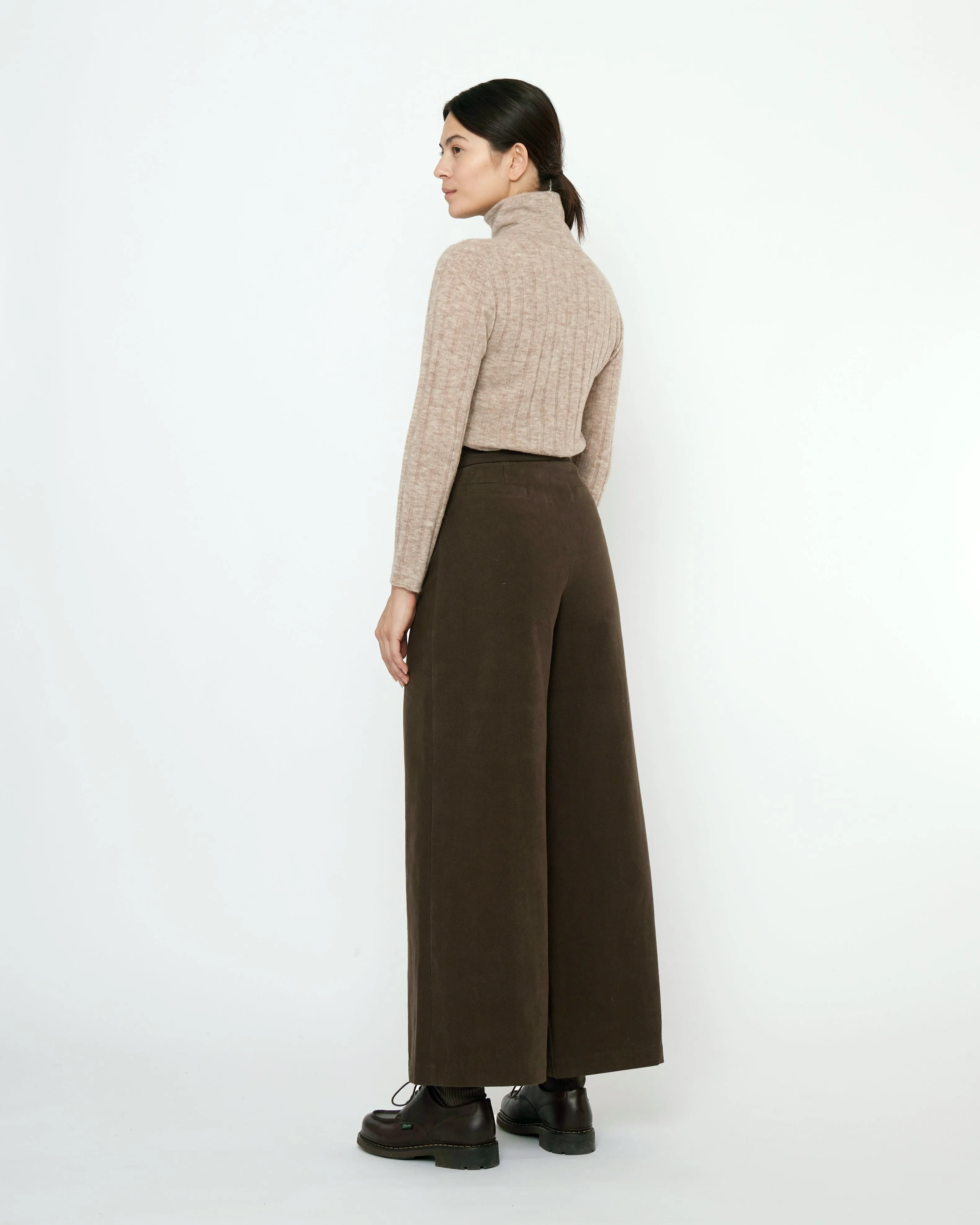 Signature Wide-Legged Trouser - Fall Edition - Taupe Brown sold by 7115 by Szeki product image thumbnail 5
