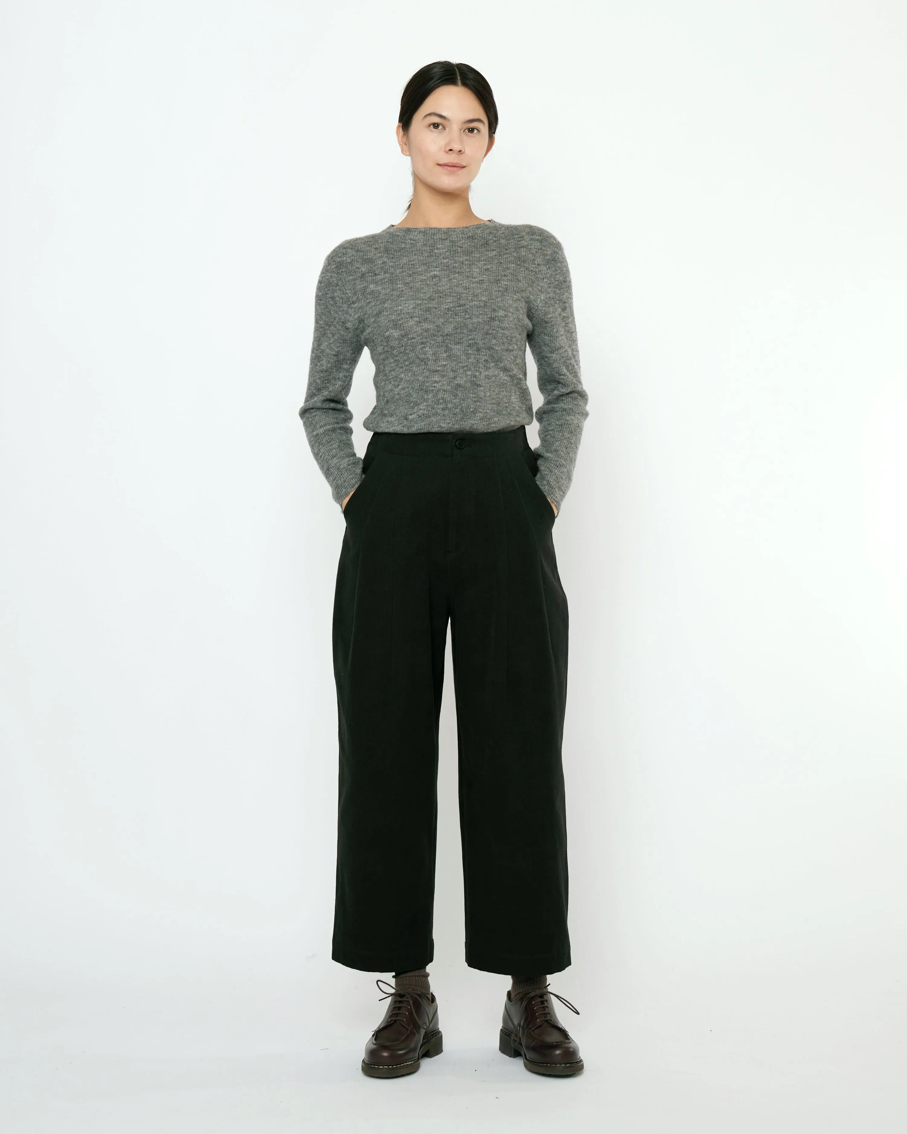 Signature Pleated Trouser - Fall Edition - Black sold by 7115 by Szeki