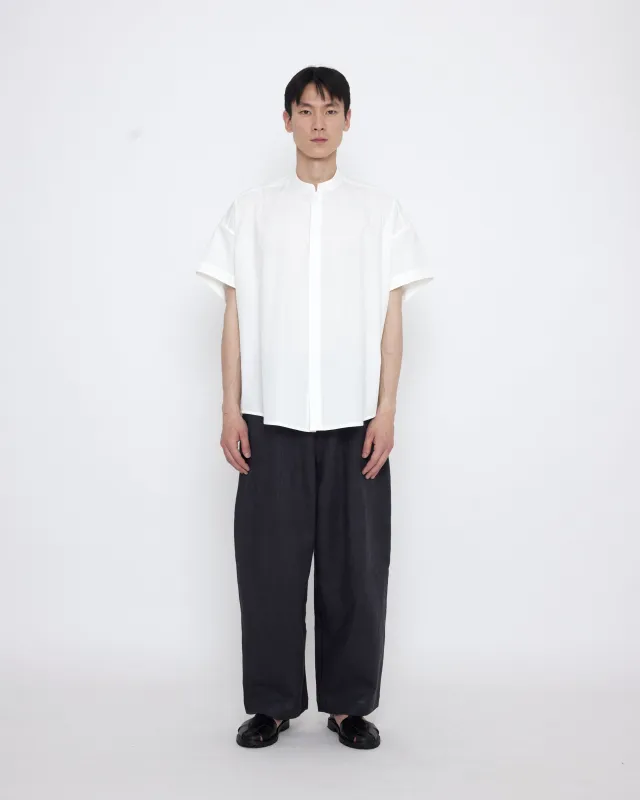 Mandarin Cocoon Short Sleeves Shirt - SS25 - Off-White sold by 7115 by Szeki