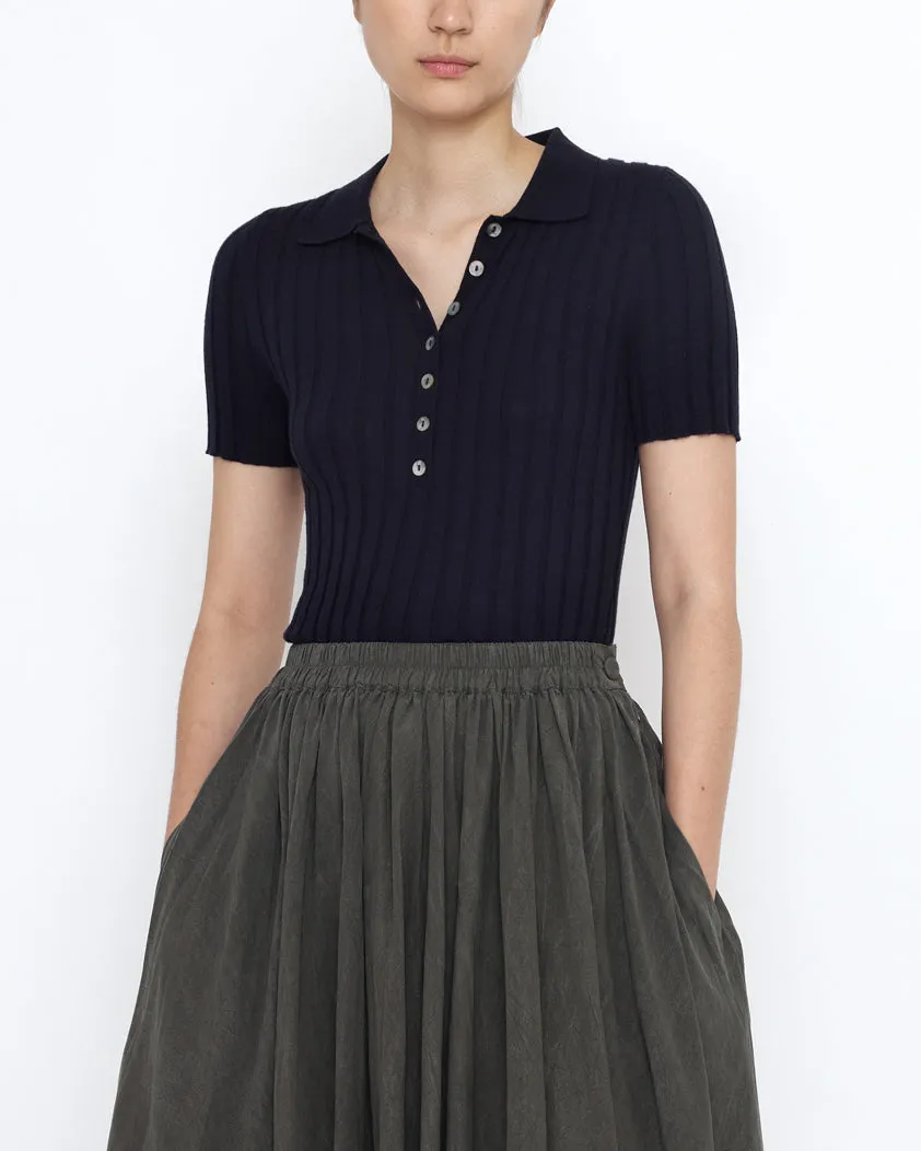 Collared Ribbed Fine Knit - SS25 - Color Options sold by 7115 by Szeki product image thumbnail 2