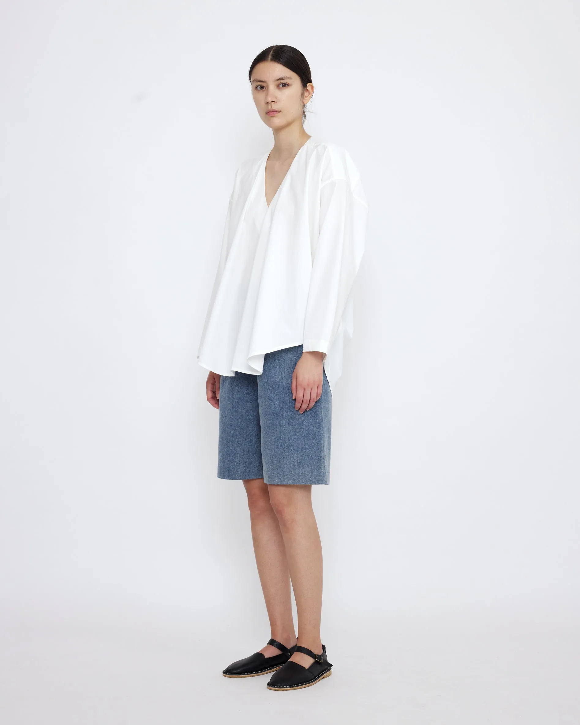 V-Neck Cocoon Top - SS25 - Off-White sold by 7115 by Szeki product image thumbnail 3