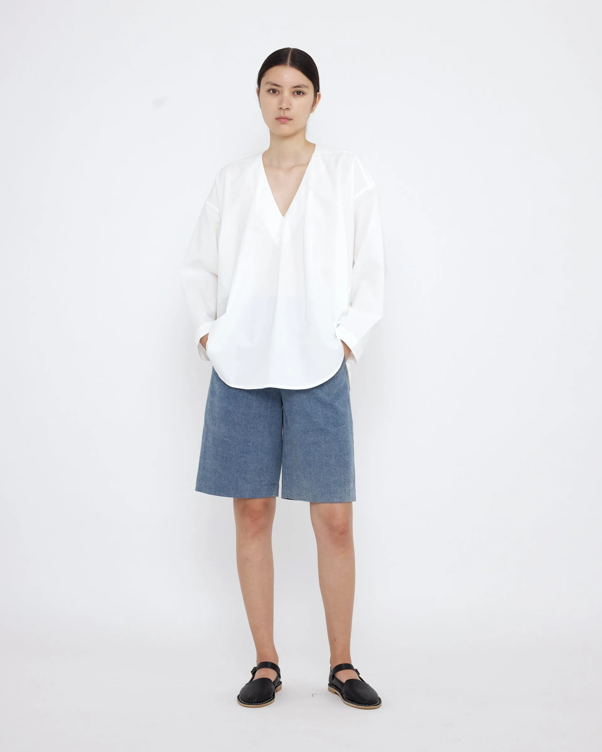 V-Neck Cocoon Top - SS25 - Off-White sold by 7115 by Szeki