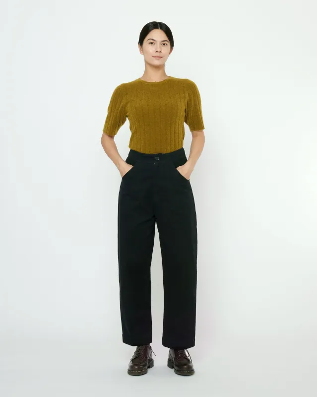 Ribbed Short Sleeves - FW25 - Topaz sold by 7115 by Szeki