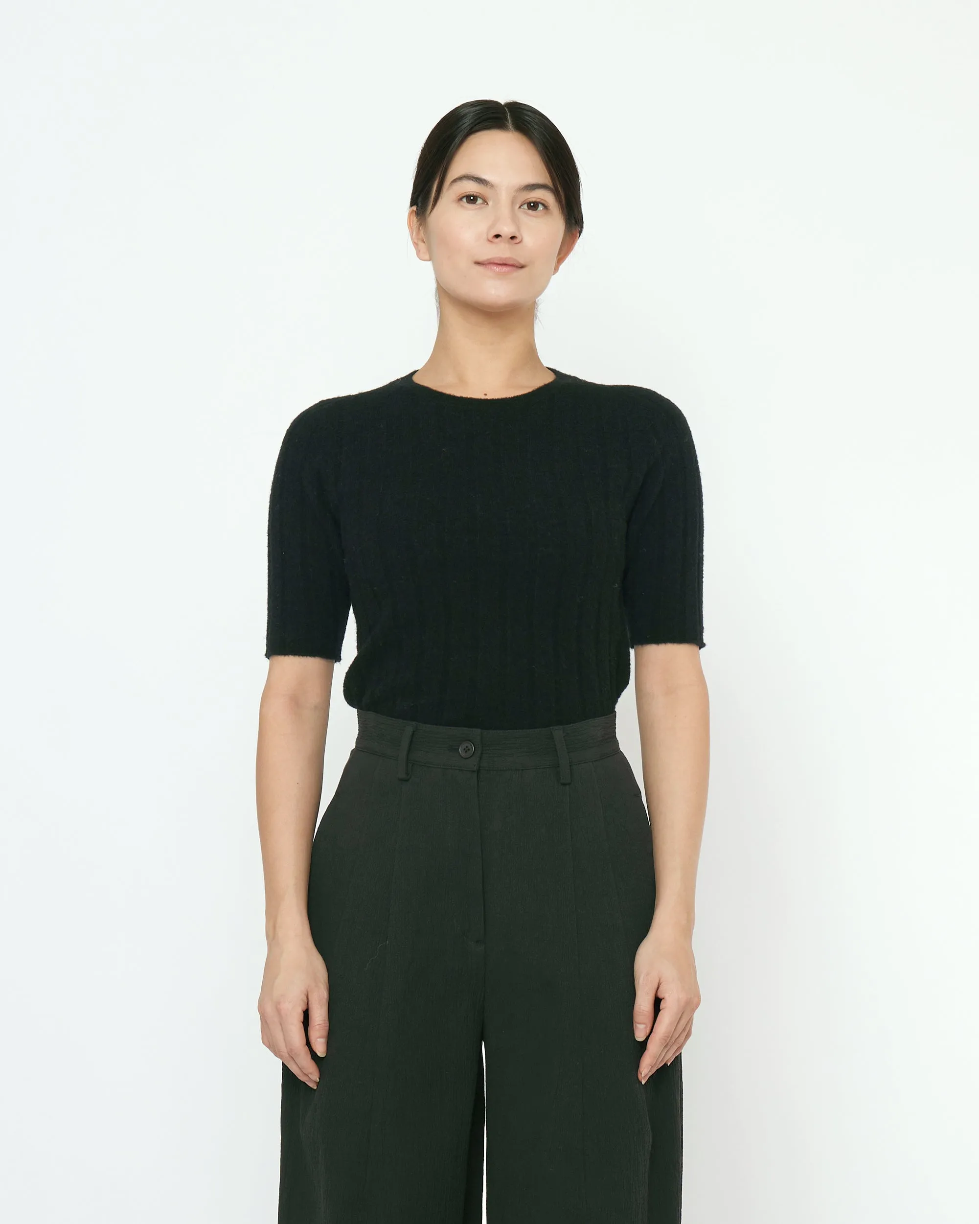 Ribbed Short Sleeves - FW25 - Black sold by 7115 by Szeki product image thumbnail 2