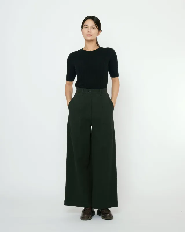 Ribbed Short Sleeves - FW25 - Black sold by 7115 by Szeki