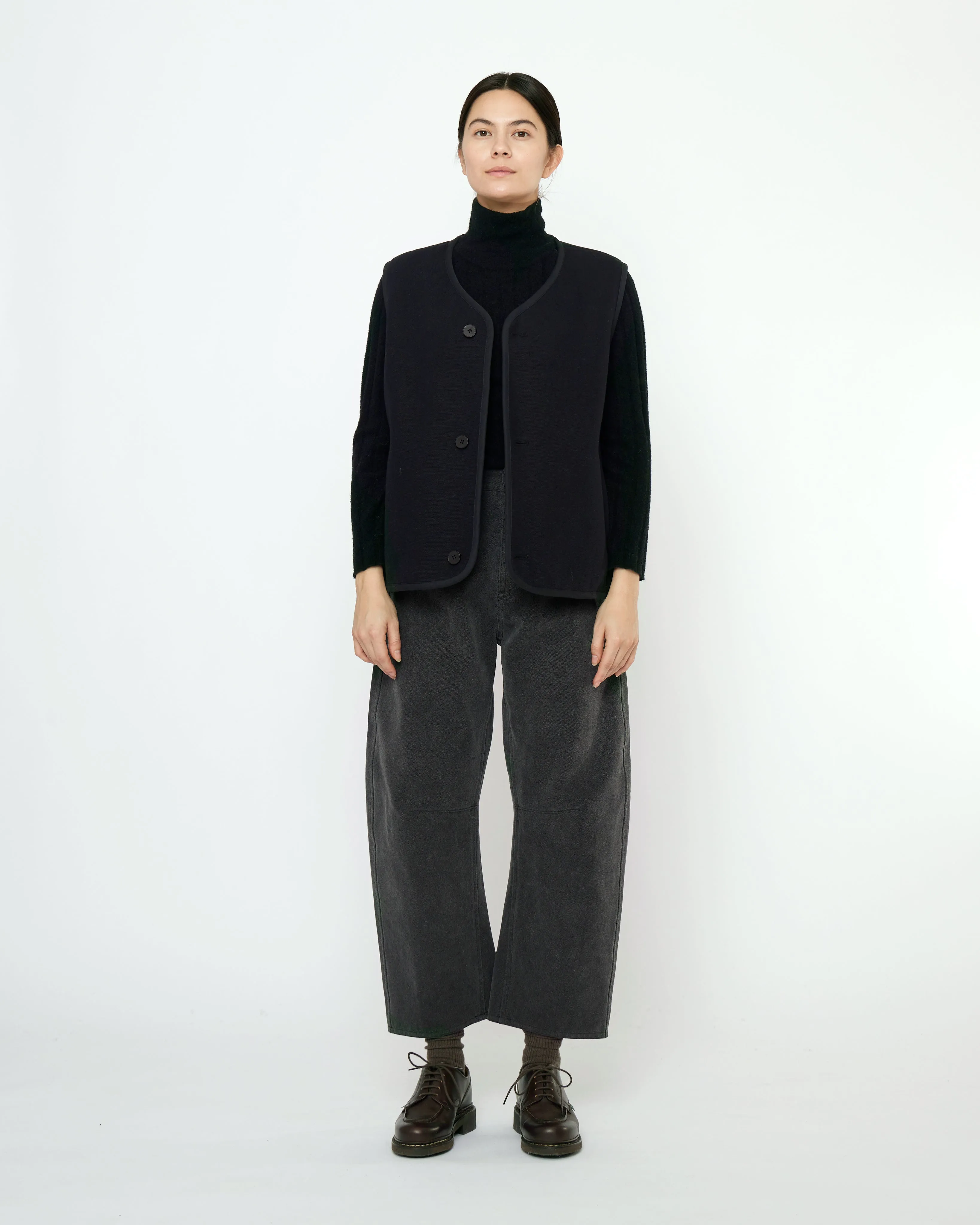 Double Faced Canvas Vest - FW25 - Black sold by 7115 by Szeki